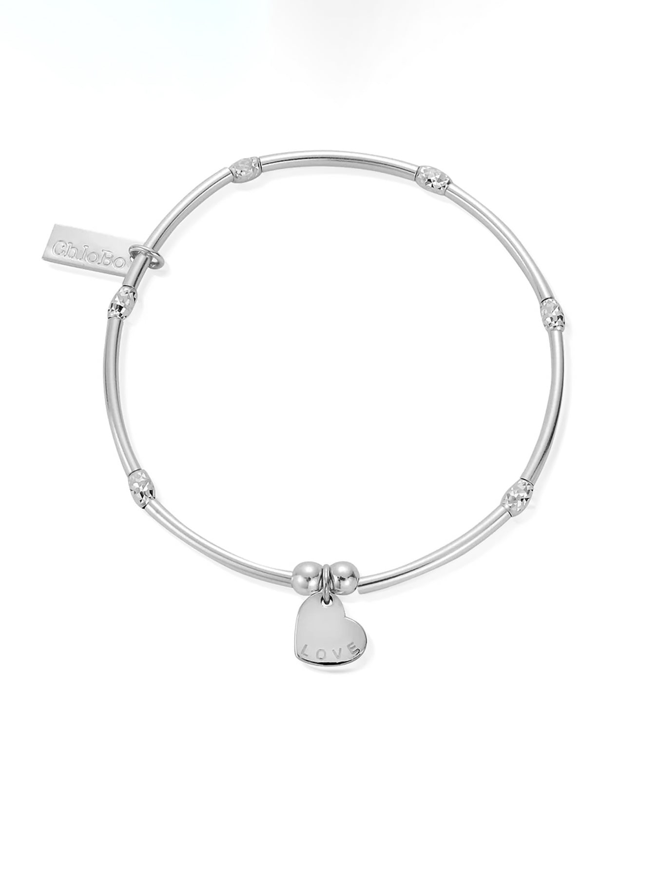 Mini Noodle Sparkle Rice Love Heart Charm