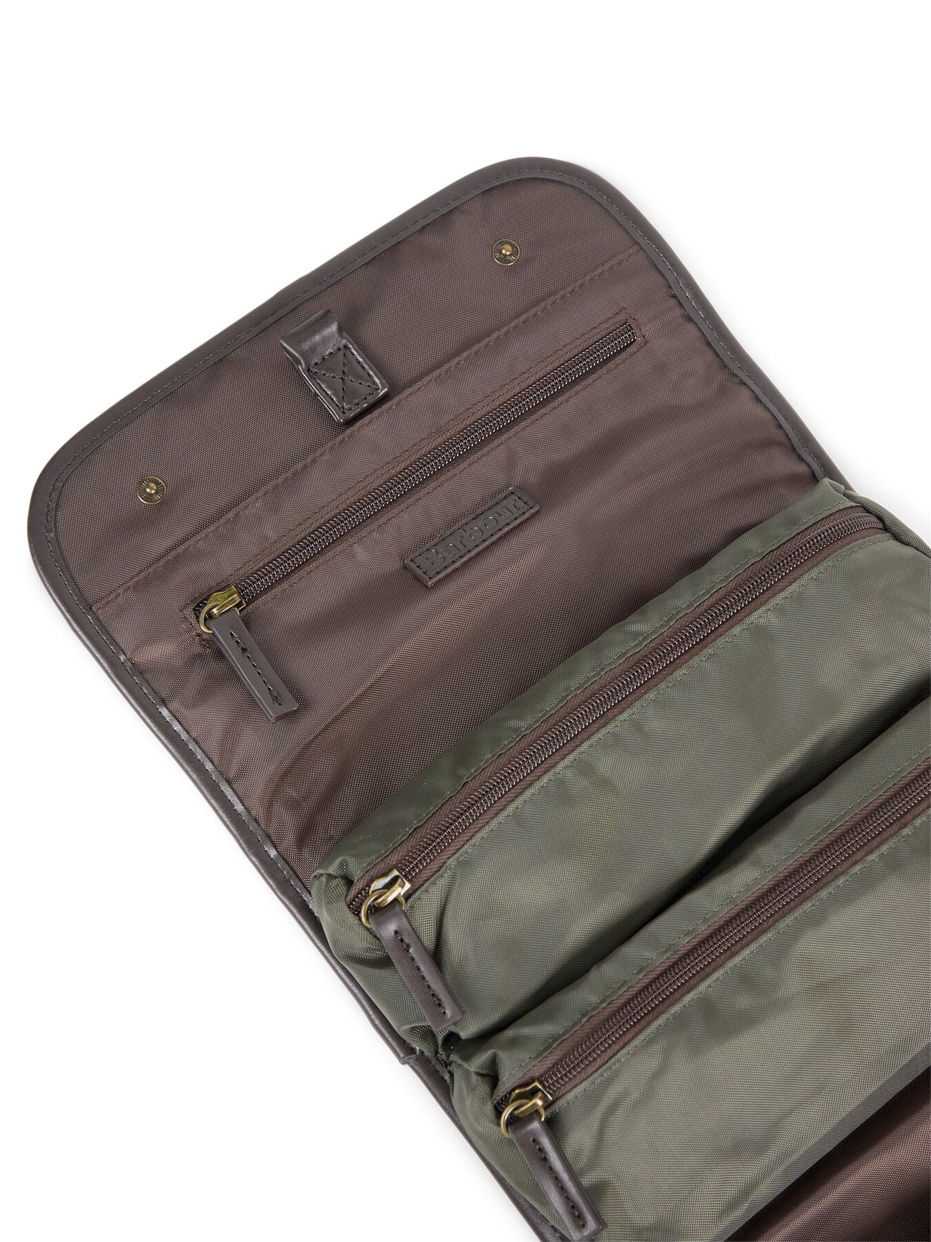 Barbour wax hanging washbag