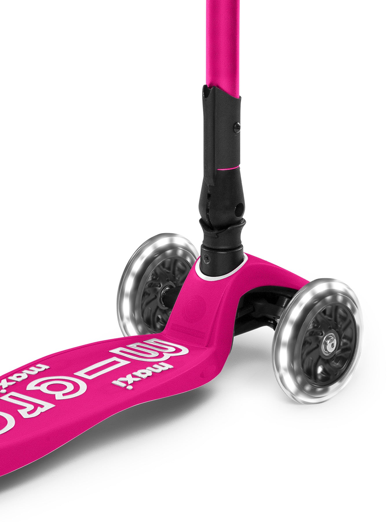 Pink Maxi Deluxe LED Foldable Scooter