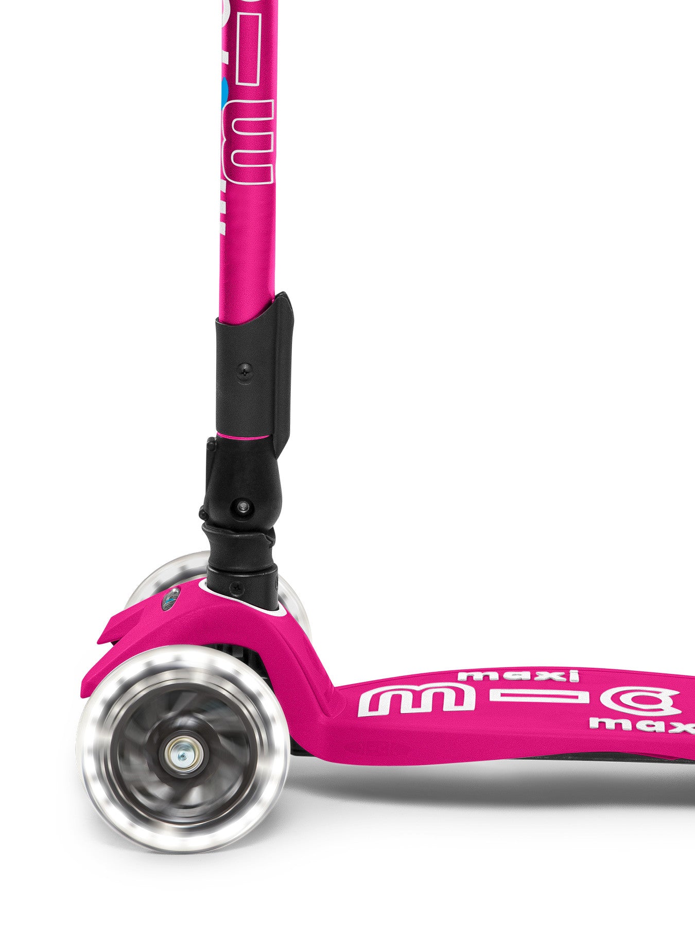 Pink Maxi Deluxe LED Foldable Scooter
