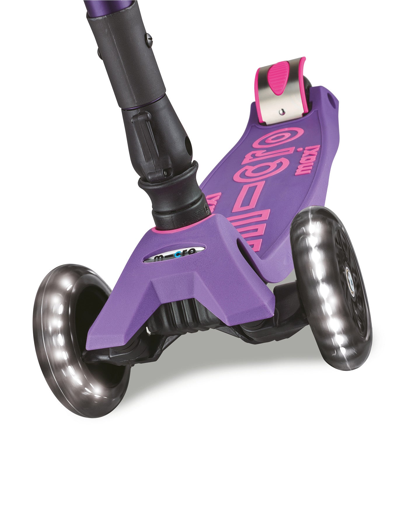 Purple Maxi Deluxe LED Foldable Scooter