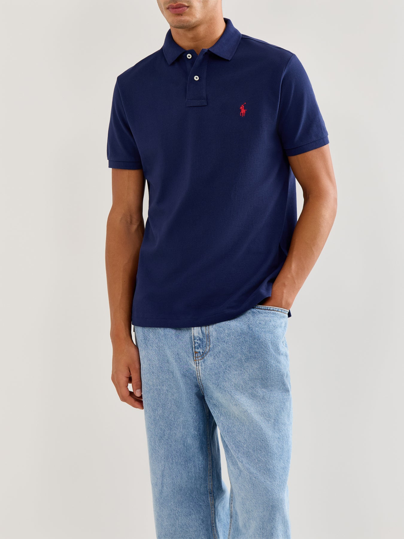 Basic Custom Fit Short Sleeve Polo Shirt