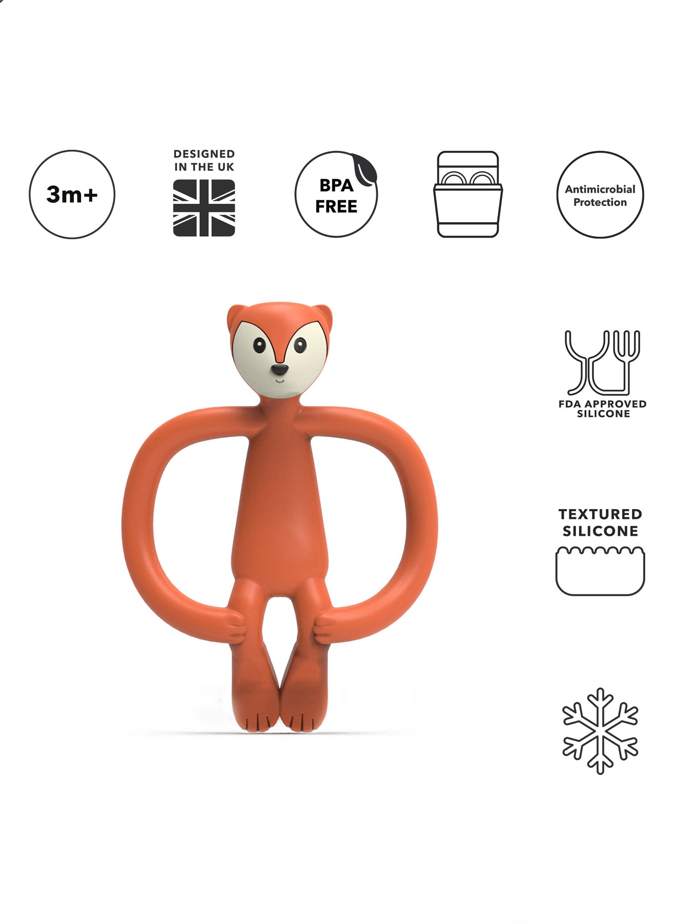 Fox Teether Orange