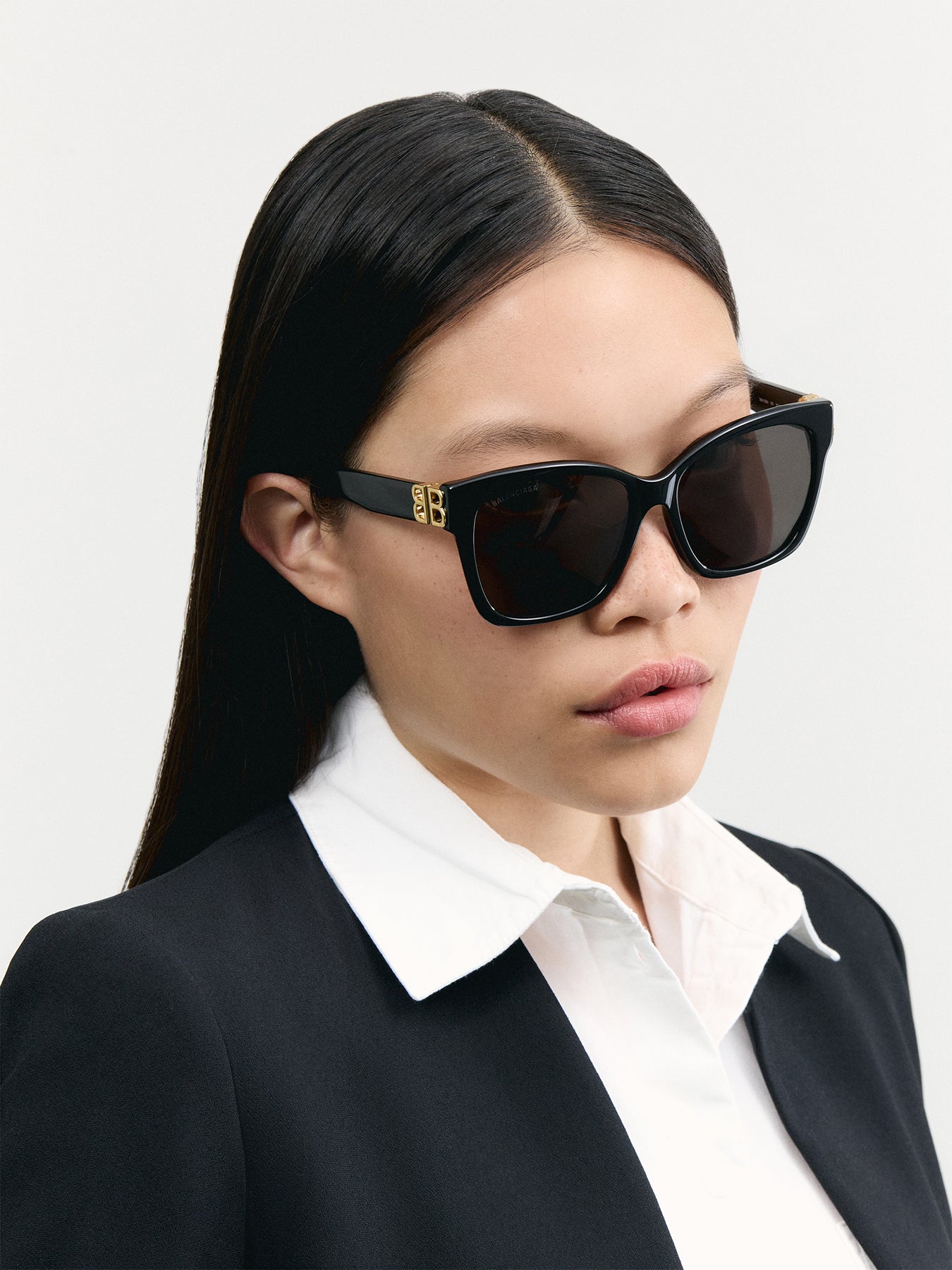 BB0102SA Square Butterfly Logo Arm Sunglasses