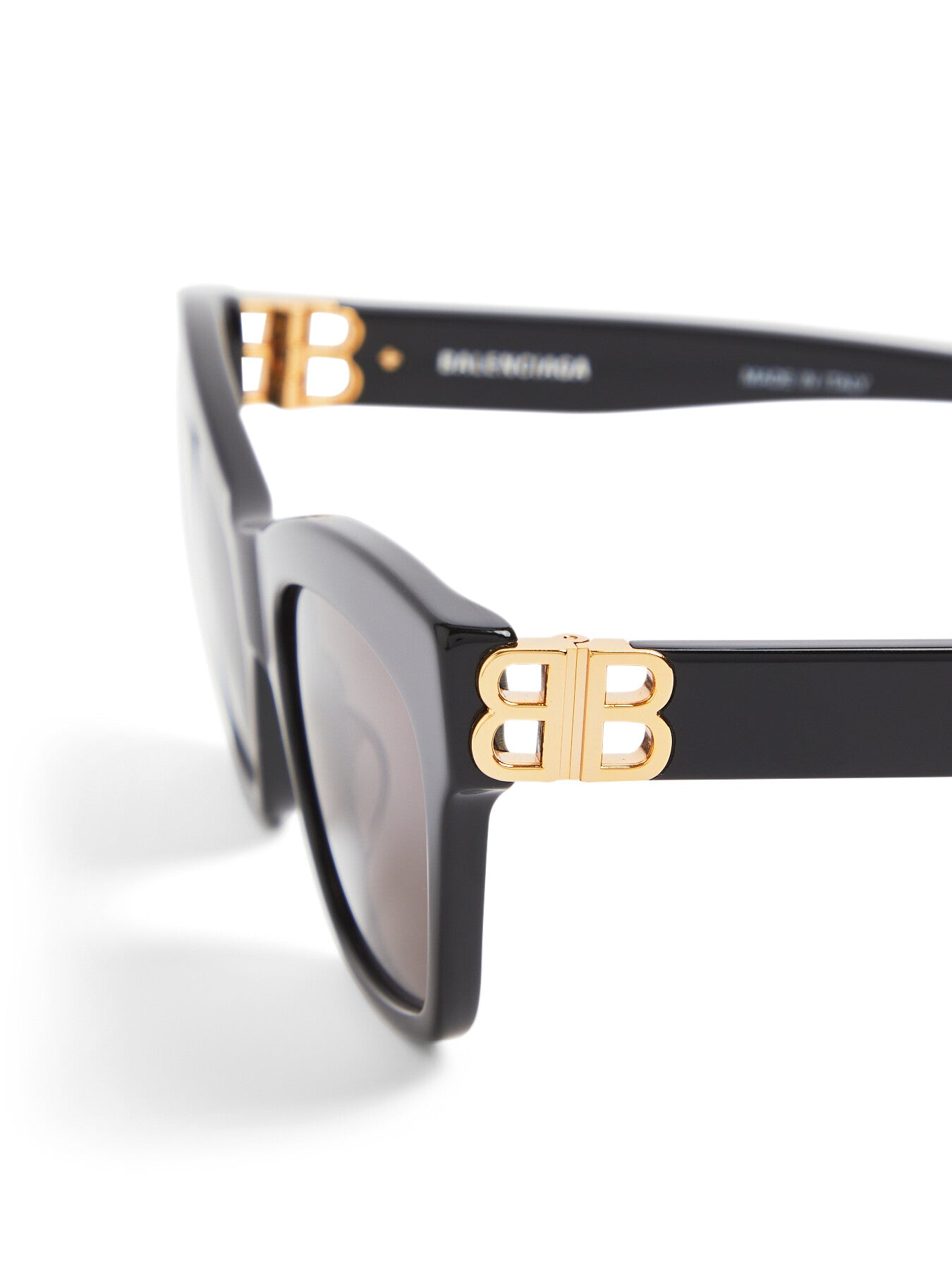 BB0132S Square Butterfly Logo Arm Acetate Sunglasses