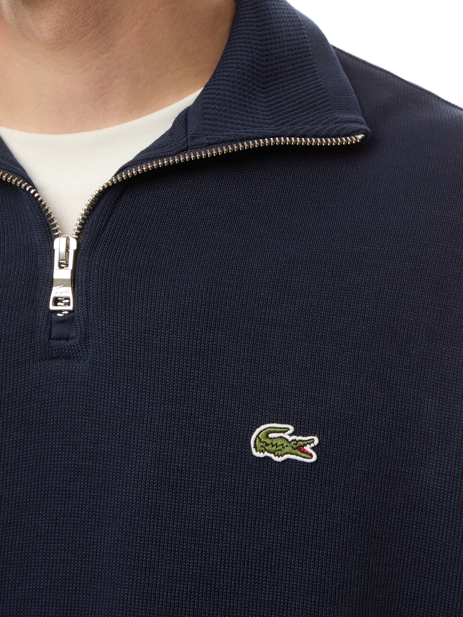 Zip Collar Cotton Sweatshirt