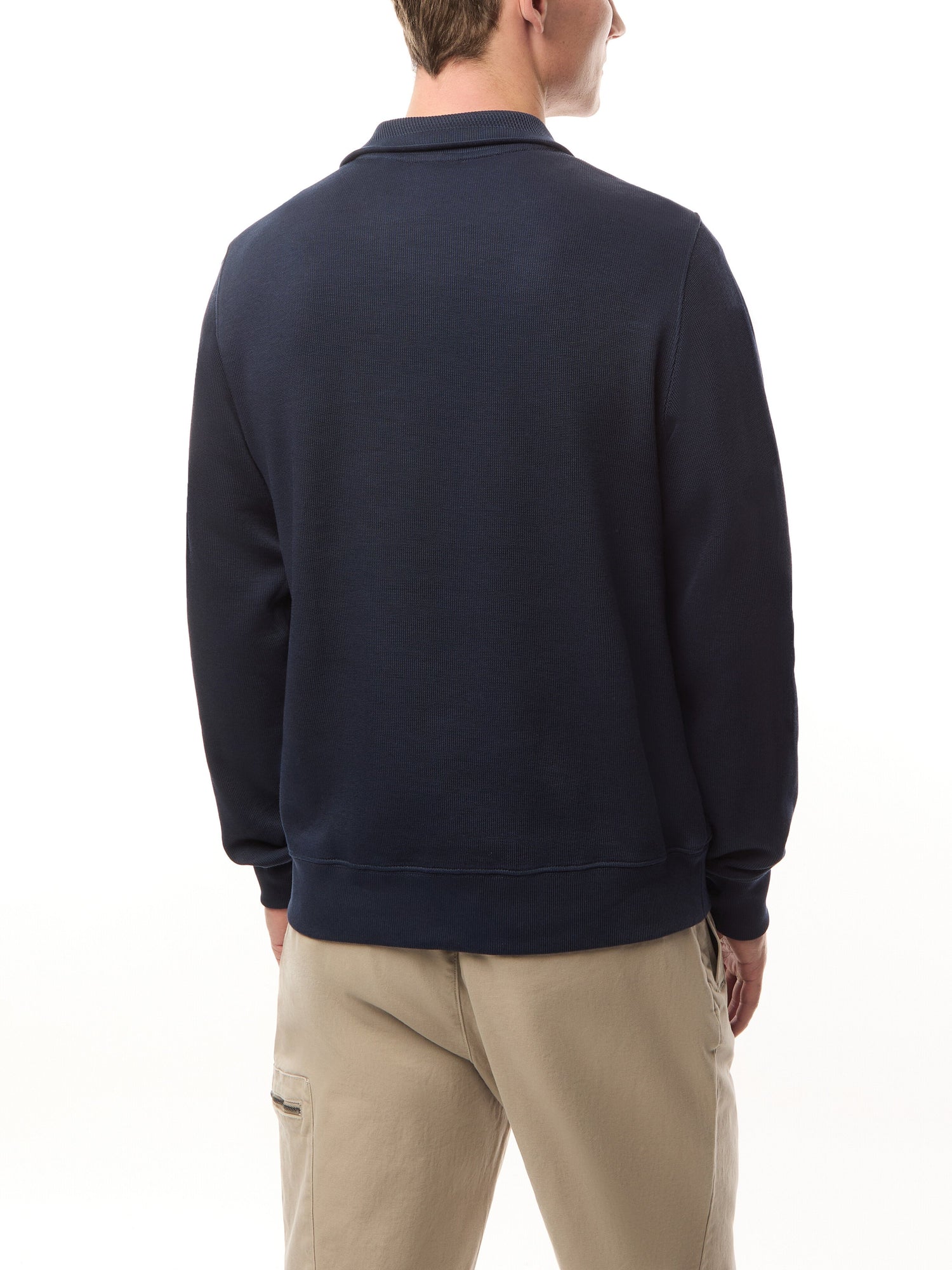 Zip Collar Cotton Sweatshirt