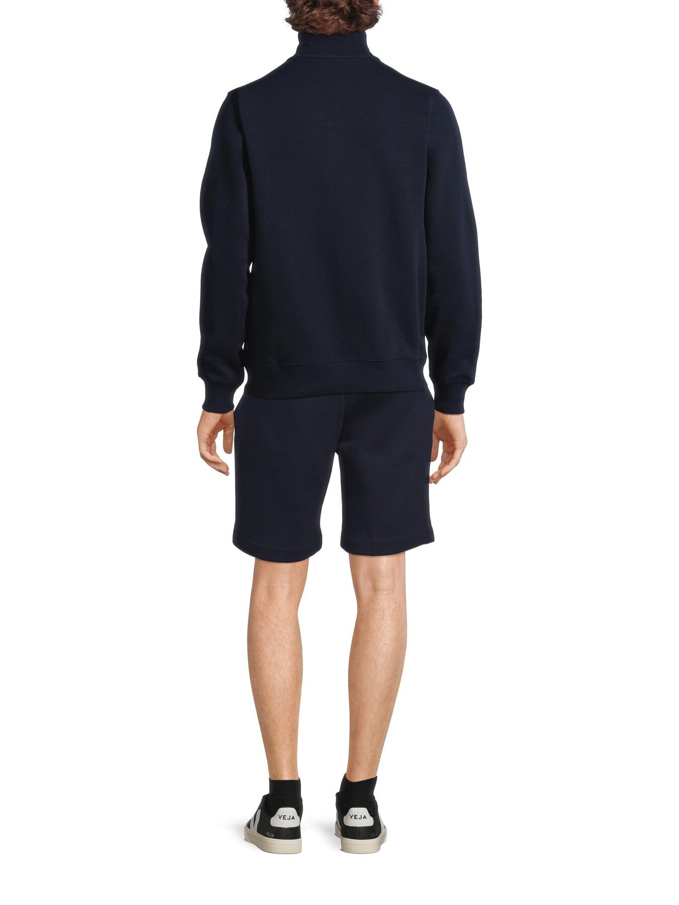 Zip Collar Cotton Sweatshirt