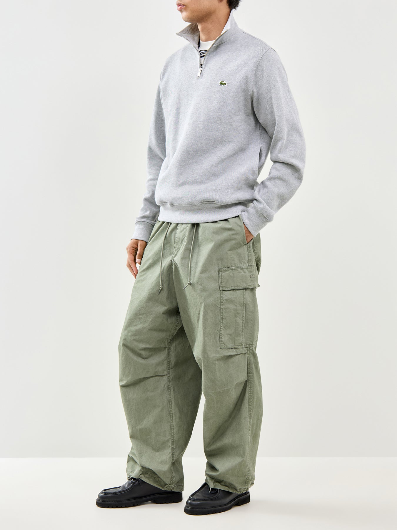 Zip Collar Cotton Sweatshirt