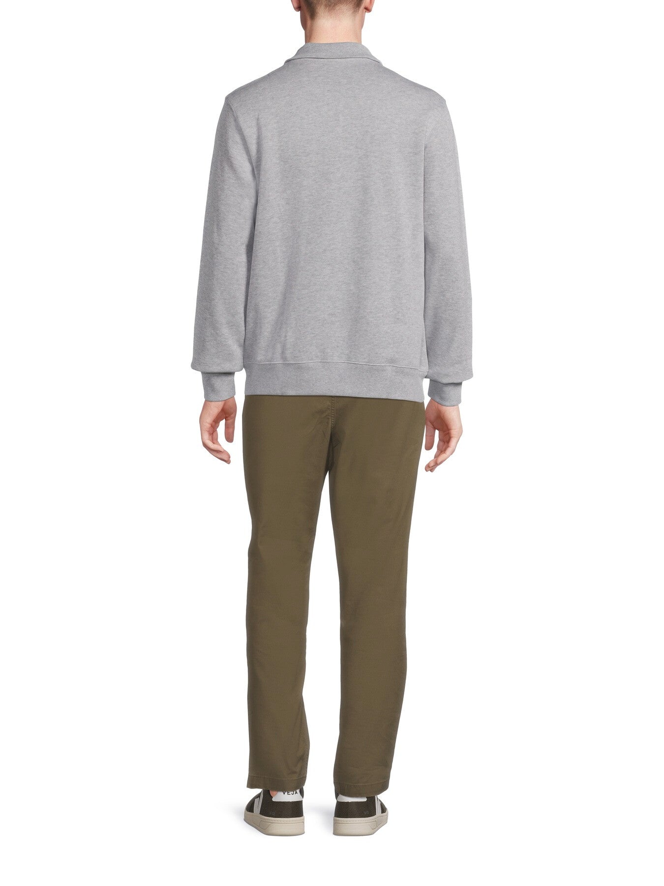 Zip Collar Cotton Sweatshirt