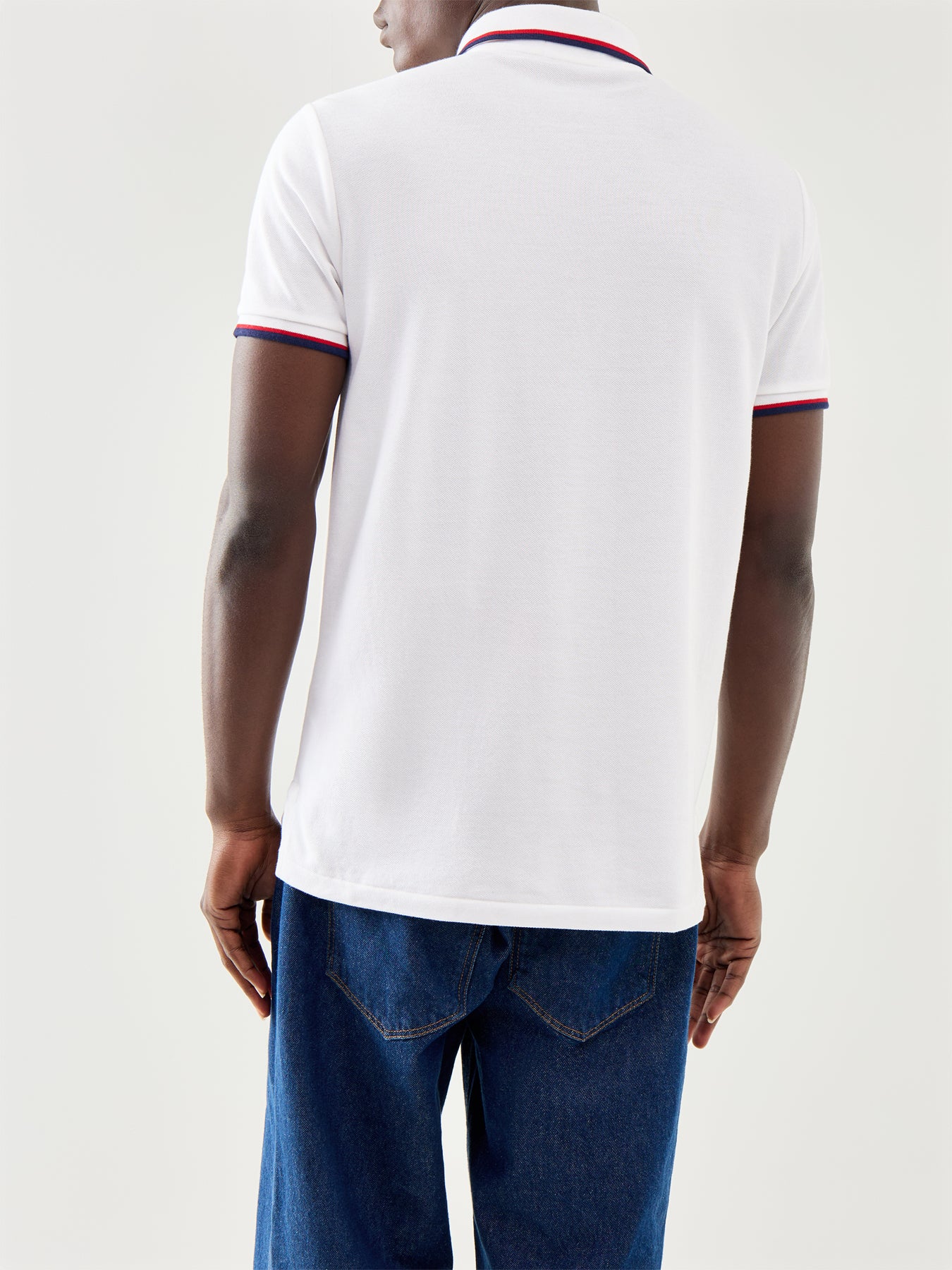 Mesh Tipped Short Sleeve Custom Fit Polo Shirt