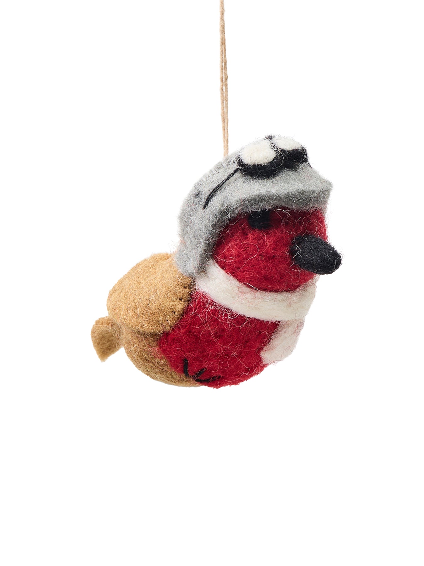Aviator Robin Christmas Tree Hanging Decoration