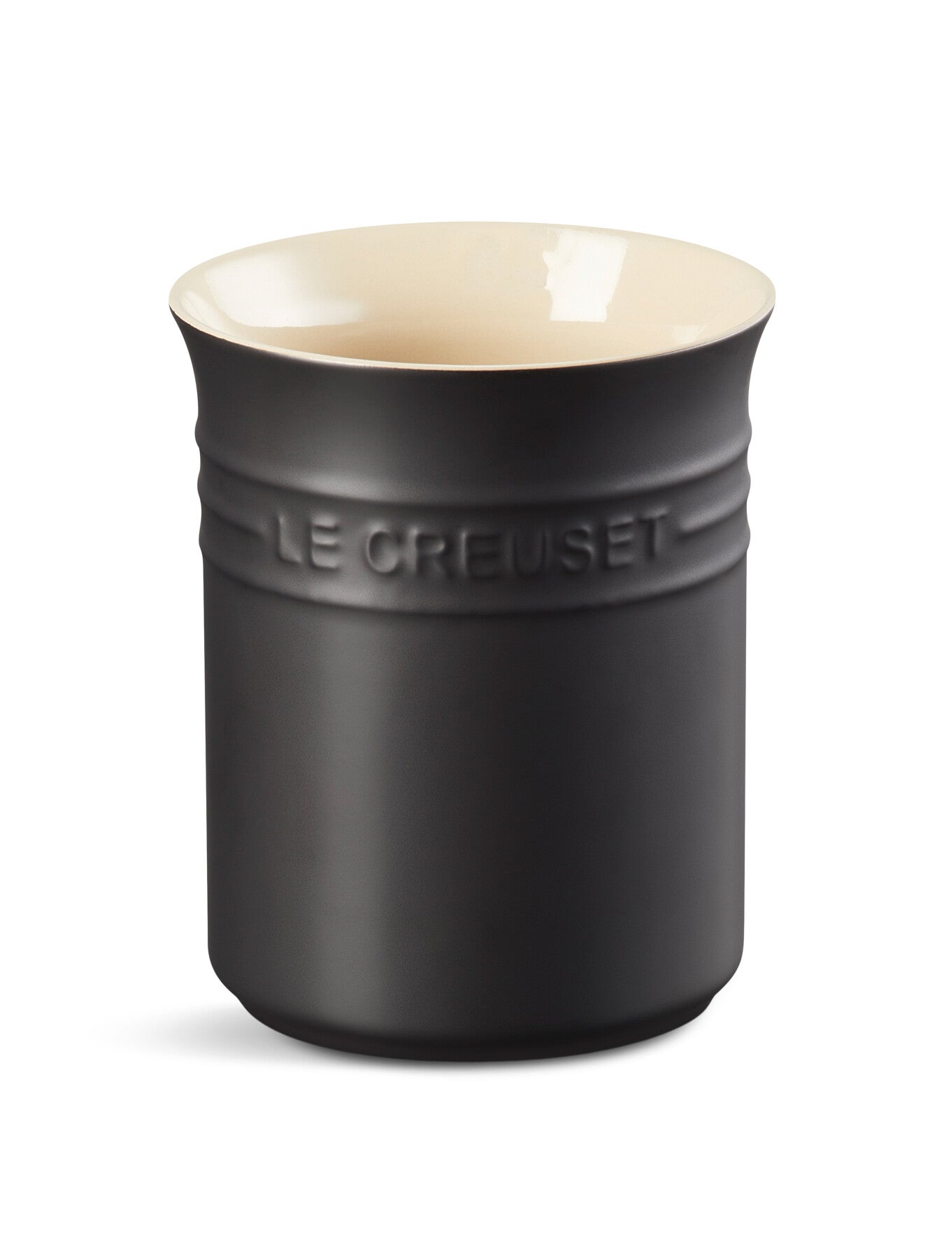 Small Utensil Jar Satin Black