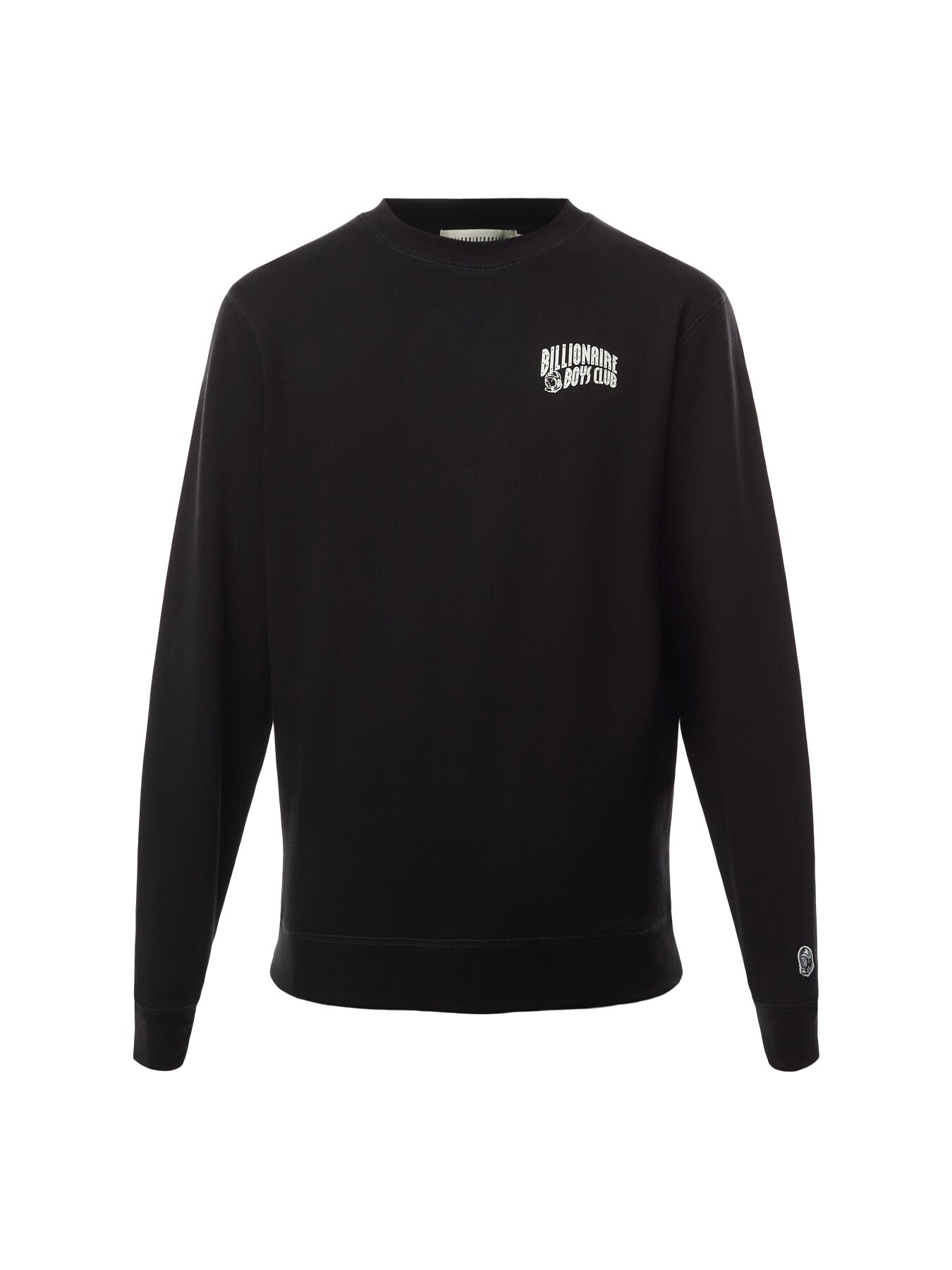 Small Arch Logo Cotton Crewneck Sweatshirt Black