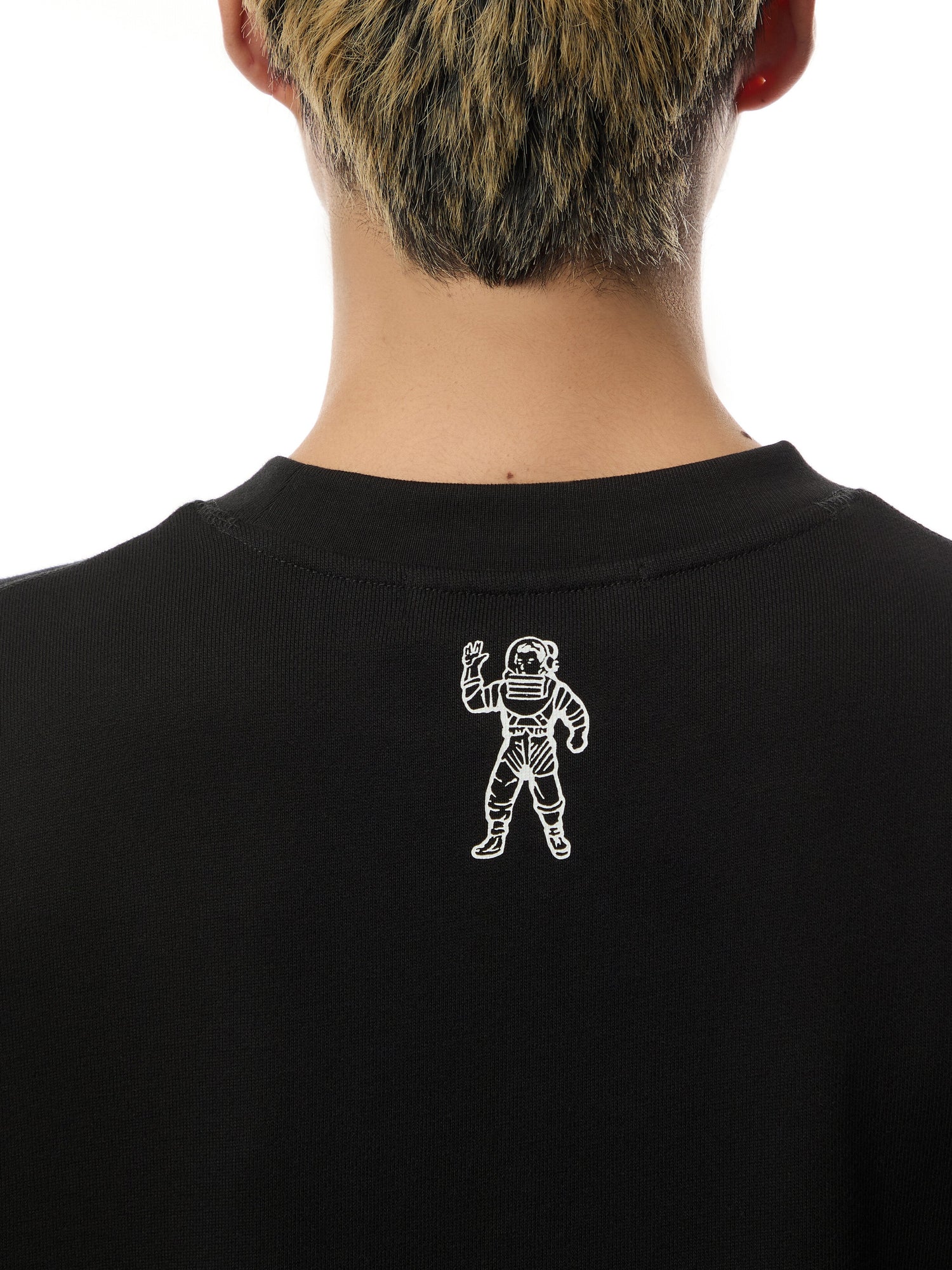 Small Arch Logo Cotton Crewneck Sweatshirt Black