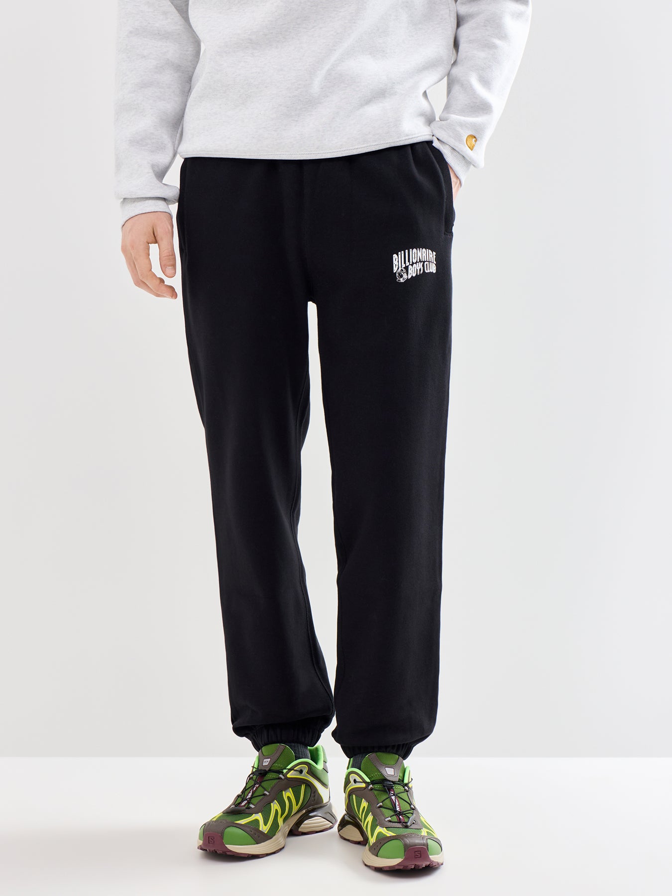 Small Arch Logo Cotton Jogger Bottoms Black
