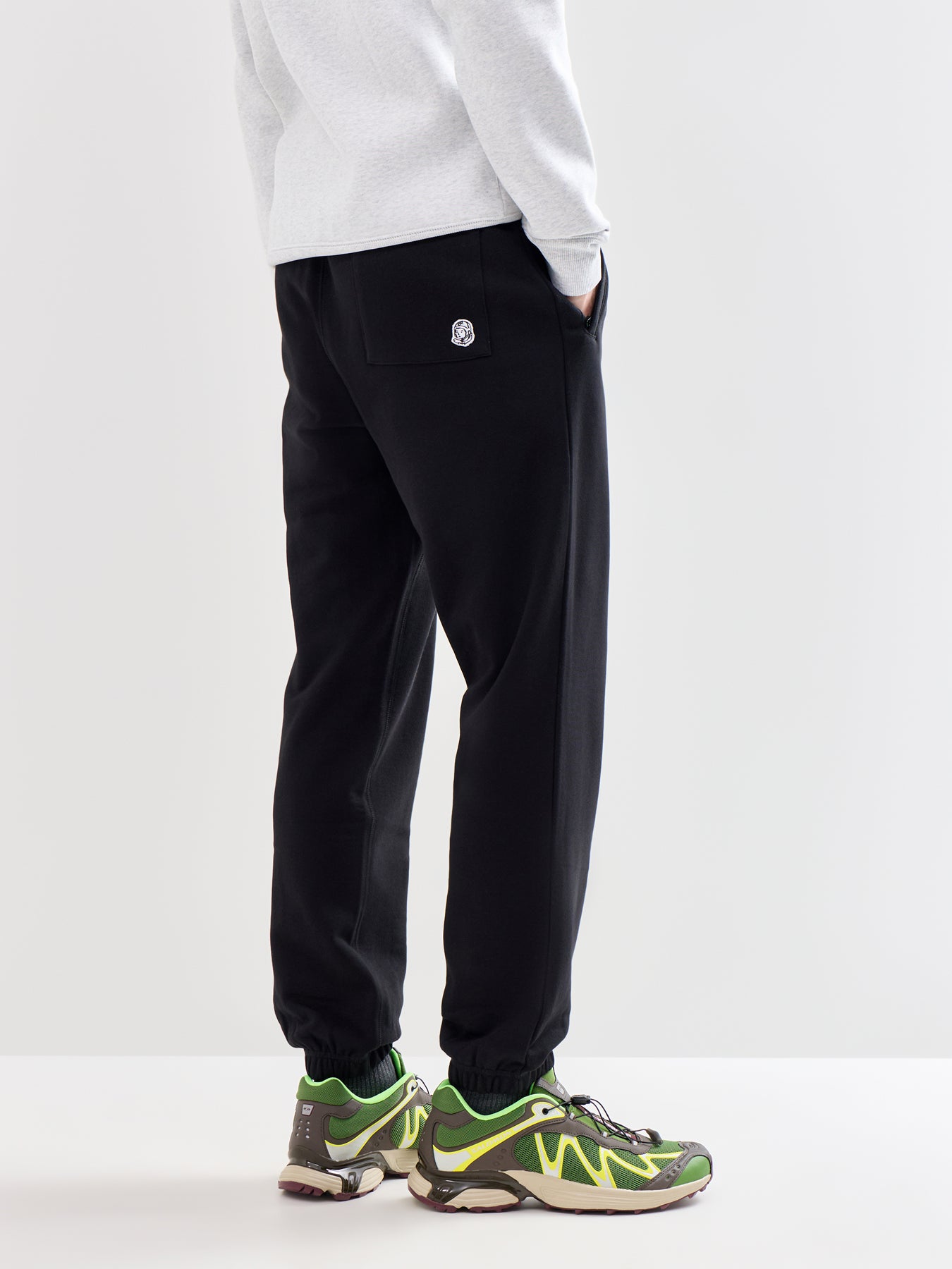 Small Arch Logo Cotton Jogger Bottoms Black