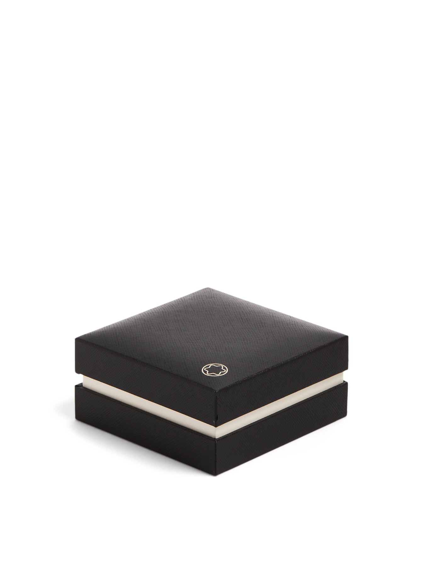 Round Cufflinks Ray Pattern And Mother-Of-Pearl Snowcap Emblem