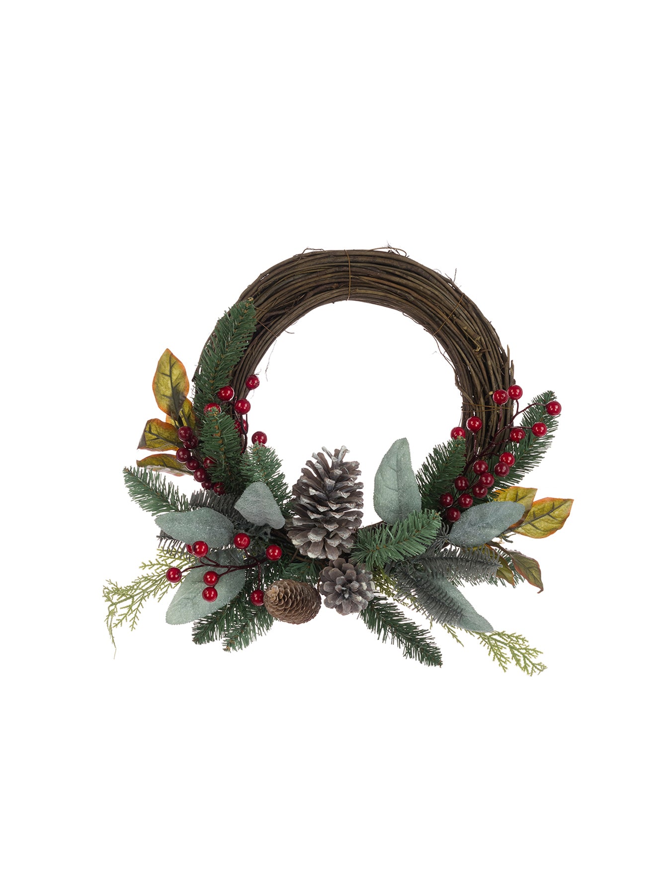 Hawes Berry Rattan Christmas Wreath Christmas 40cm