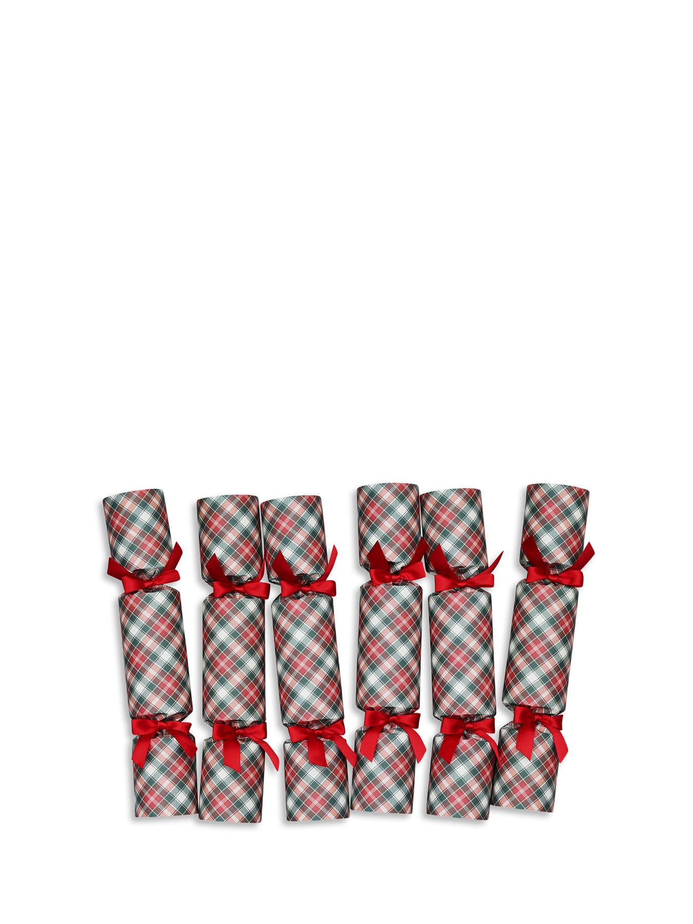 Traditional Tartan Luxury Christmas Crackers Pack Of 6