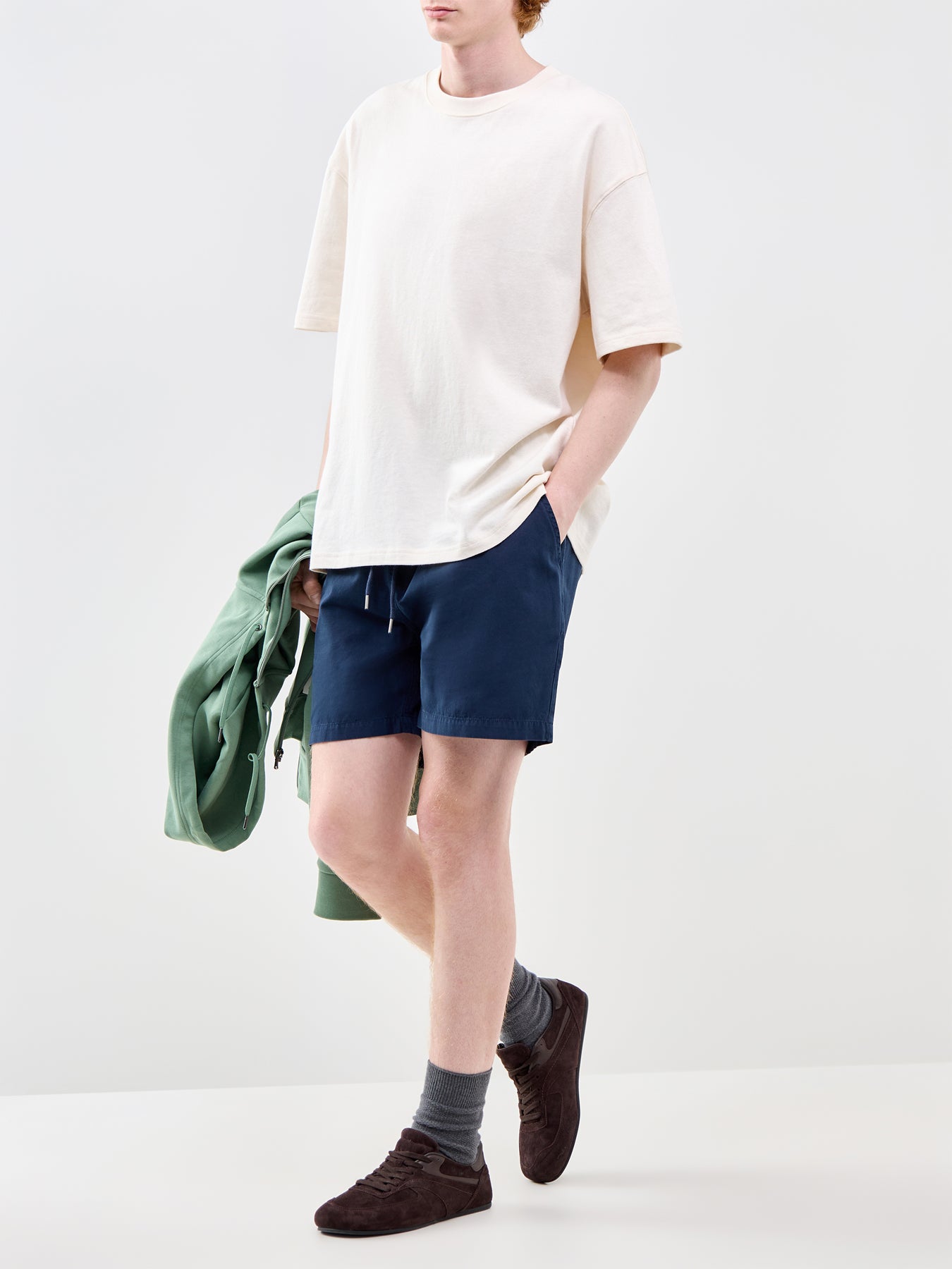 Organic Twill Shorts Navy