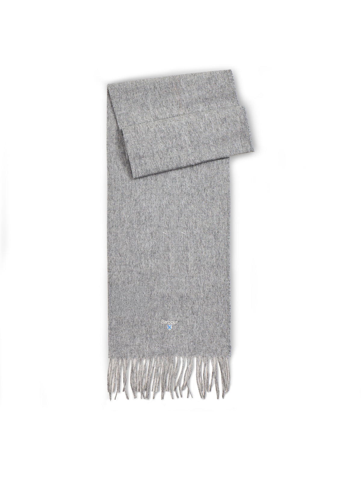 Lambswool Scarf - Light Grey Marl