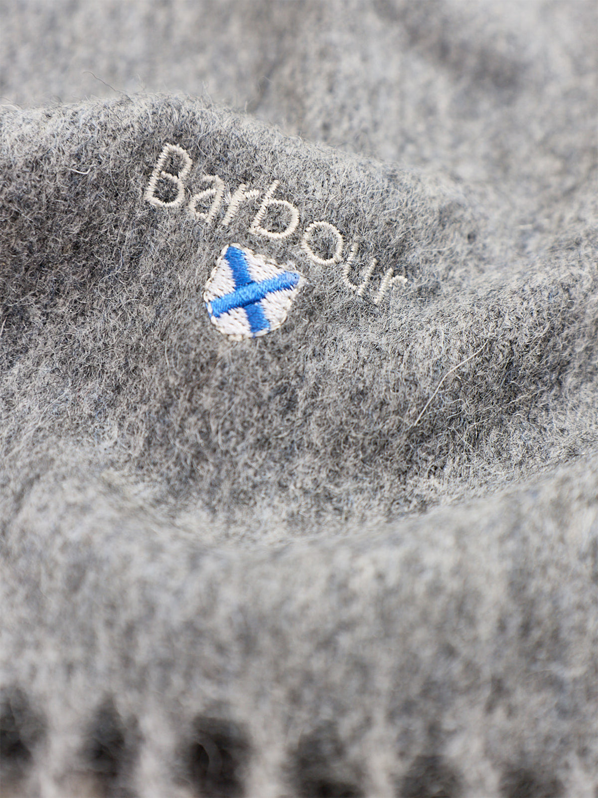 Lambswool Scarf - Light Grey Marl