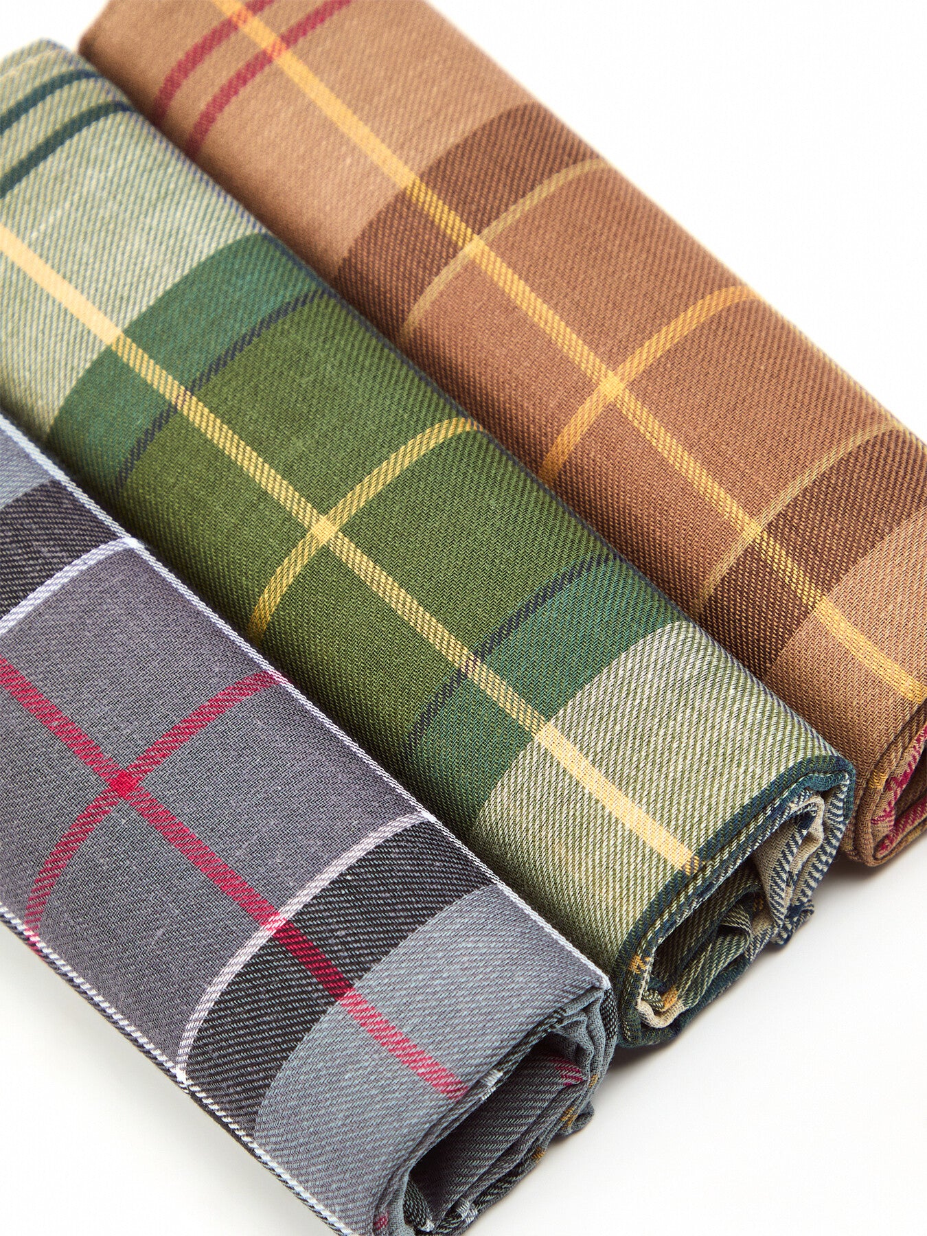 Three Pack Plaid Handkerchief
