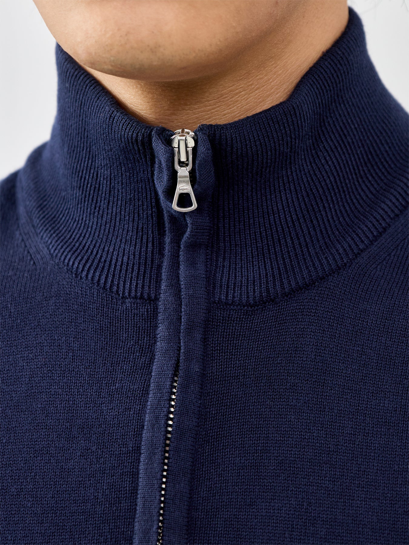 Half Zip Knit Jumper Navy