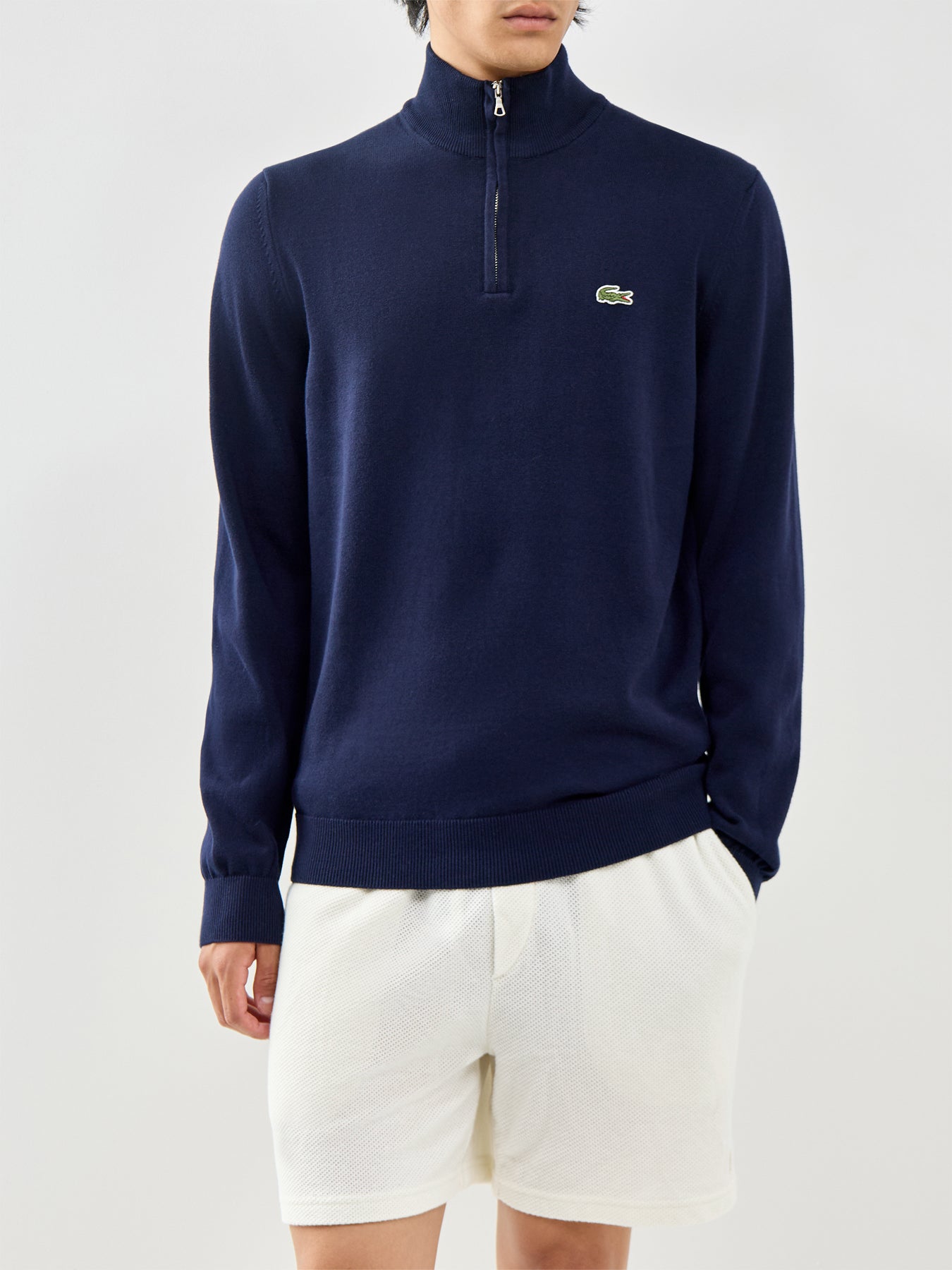 Half Zip Knit Jumper Navy