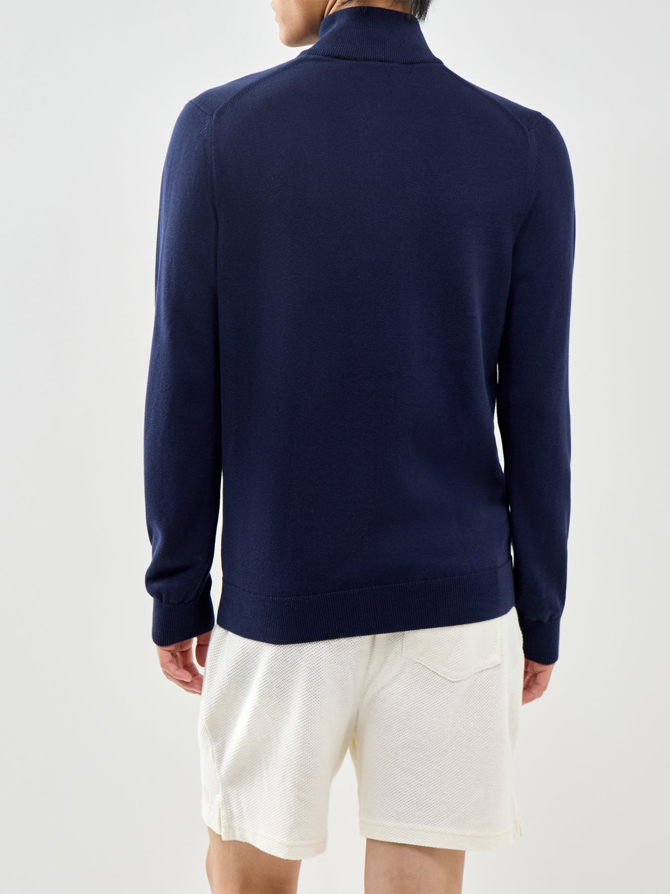 Half Zip Knit Jumper Navy