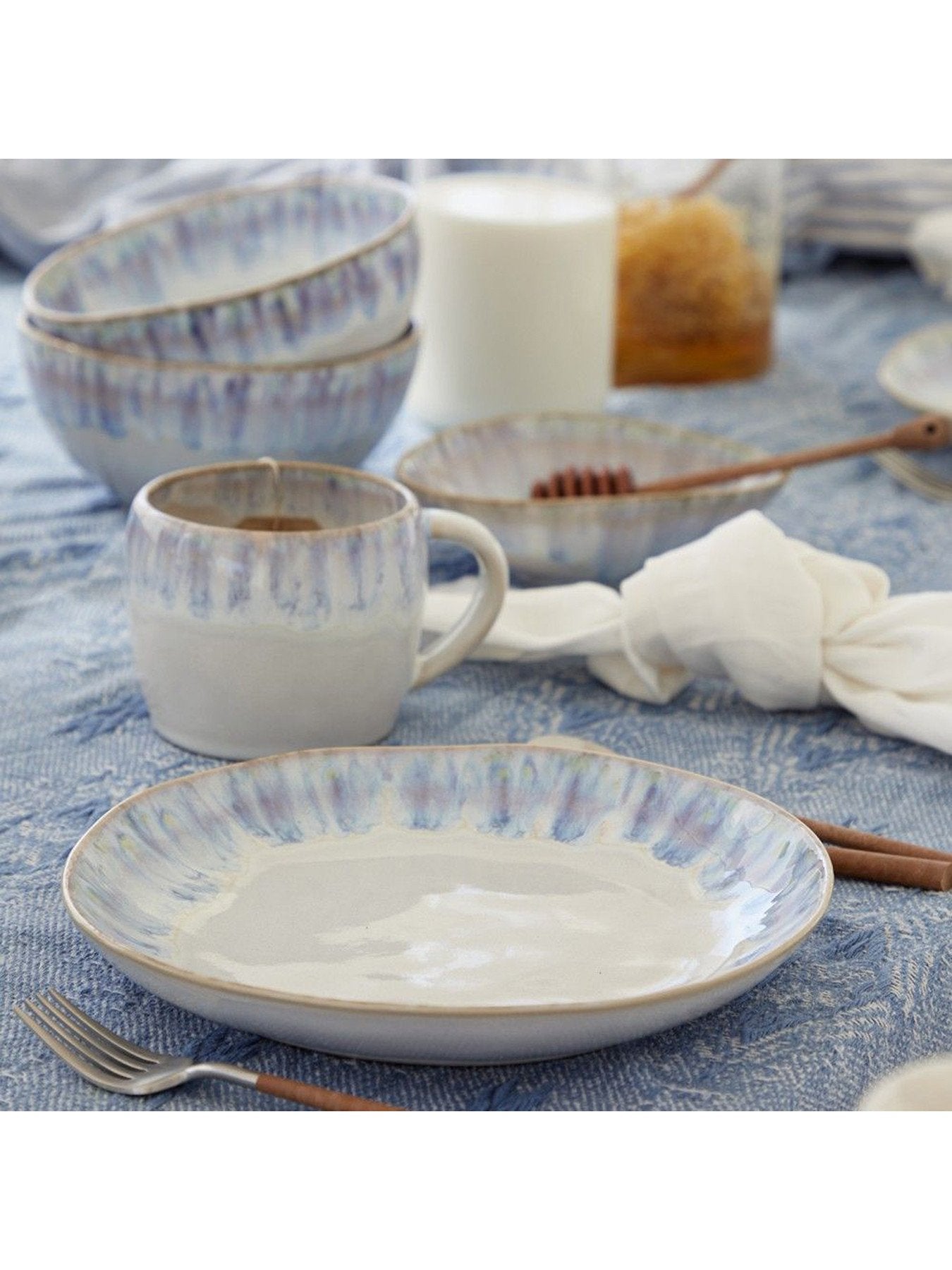 Brisa Ria Blue Salad Plate
