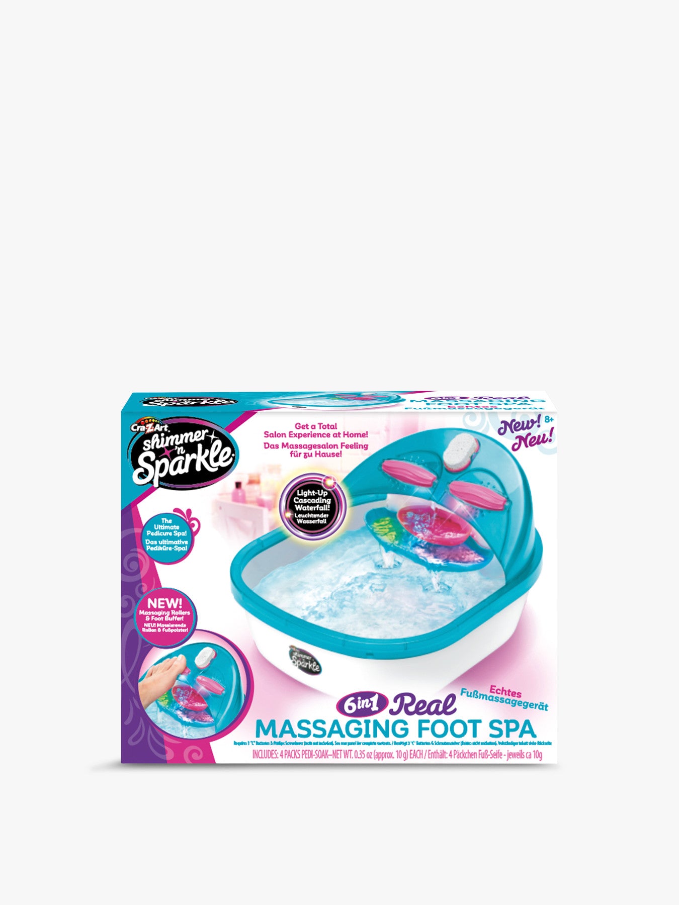 Shimmer N Sparkle 6-in-1 Real Massaging Foot Spa