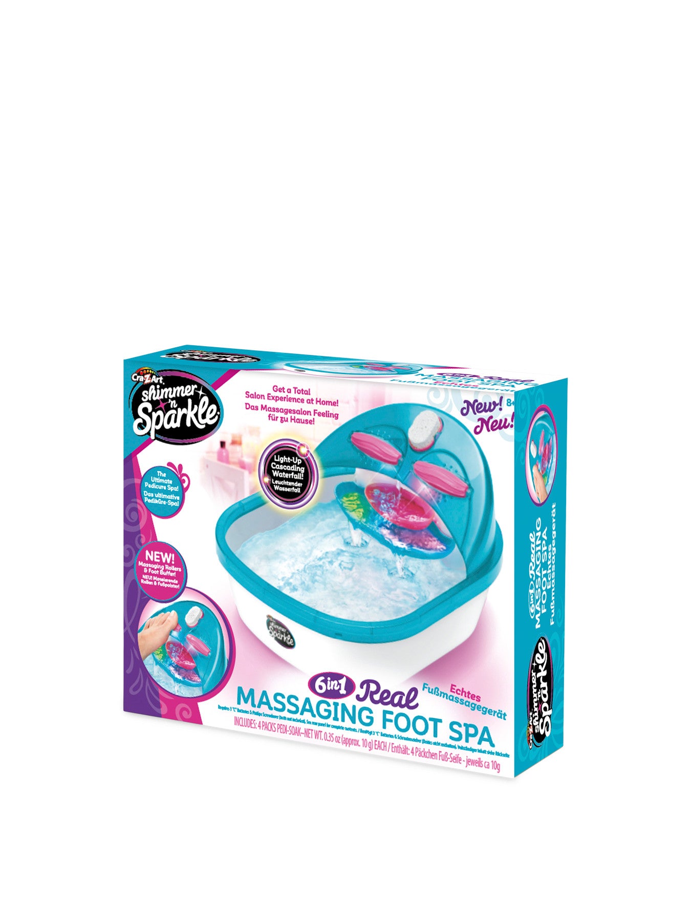 Shimmer N Sparkle 6-in-1 Real Massaging Foot Spa