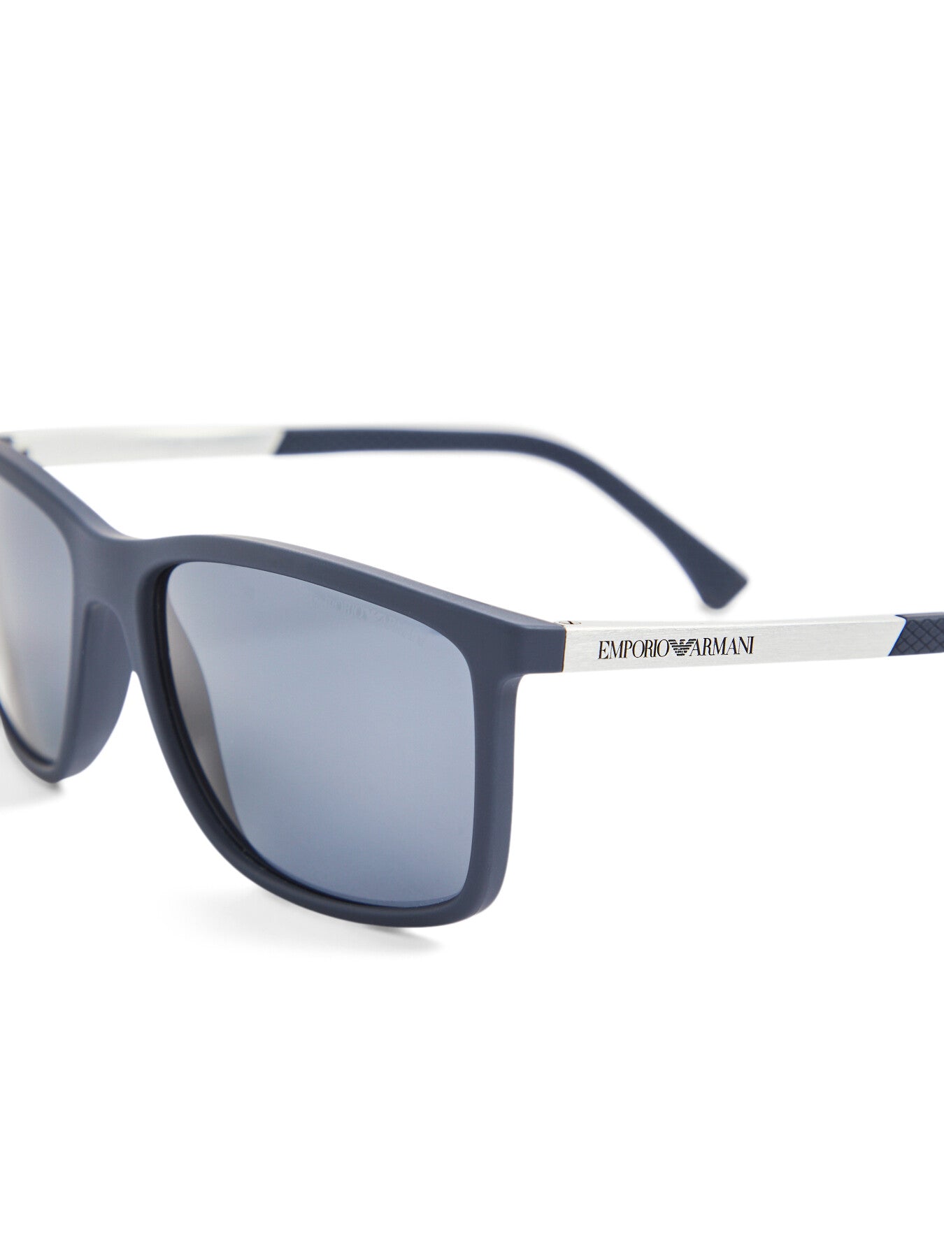 Rectangle Rubber Acetate Sunglasses Rubber Blue