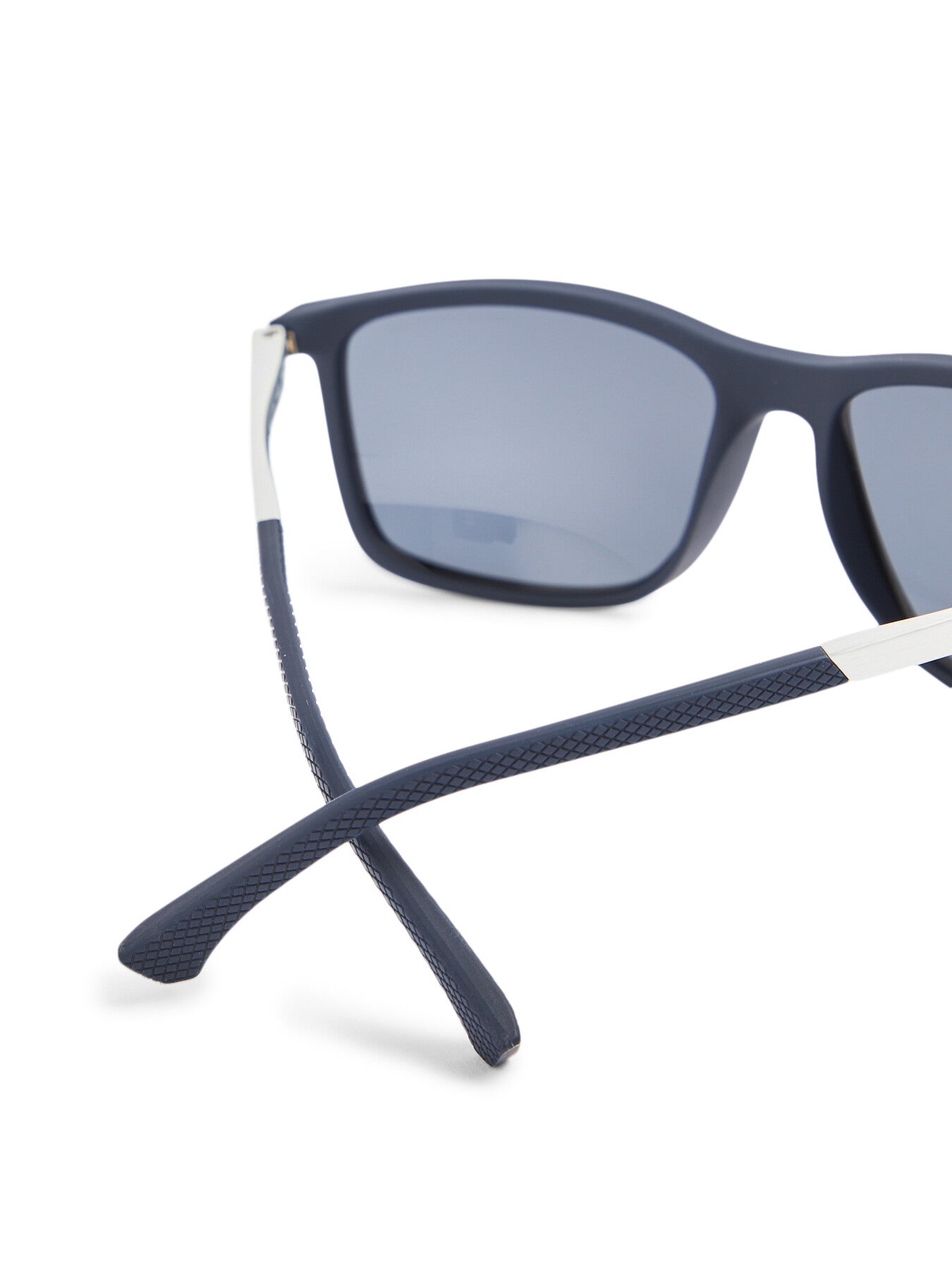 Rectangle Rubber Acetate Sunglasses Rubber Blue