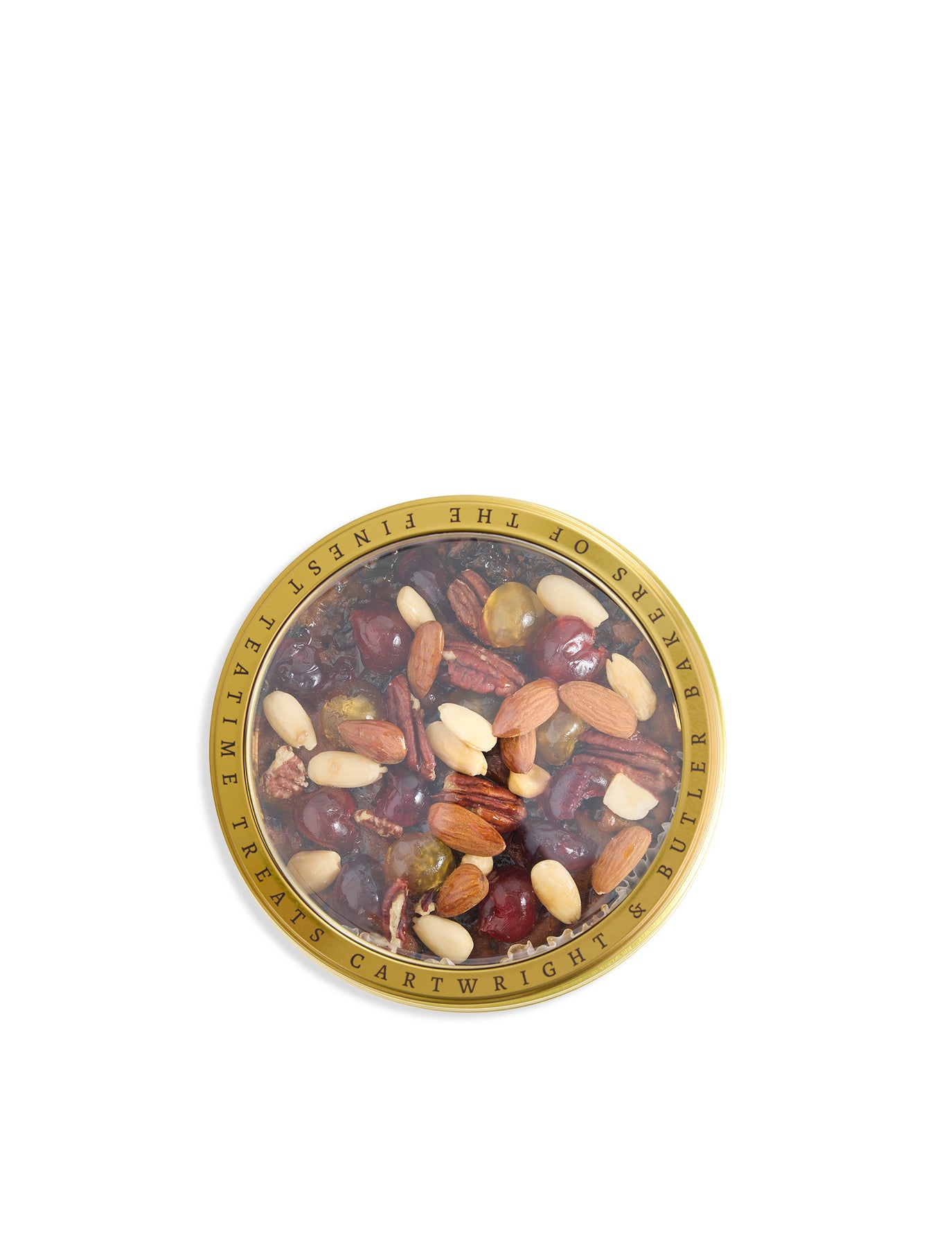 Cartwright & Butler Decorated Jewel Fruit Cake in Round Tin 700g