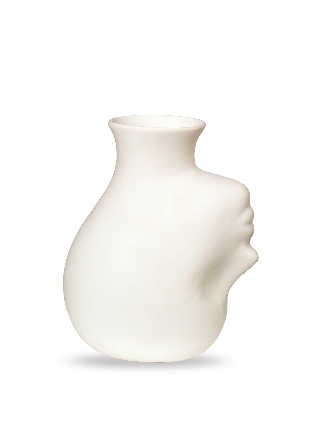 Upside Down Head Vase White