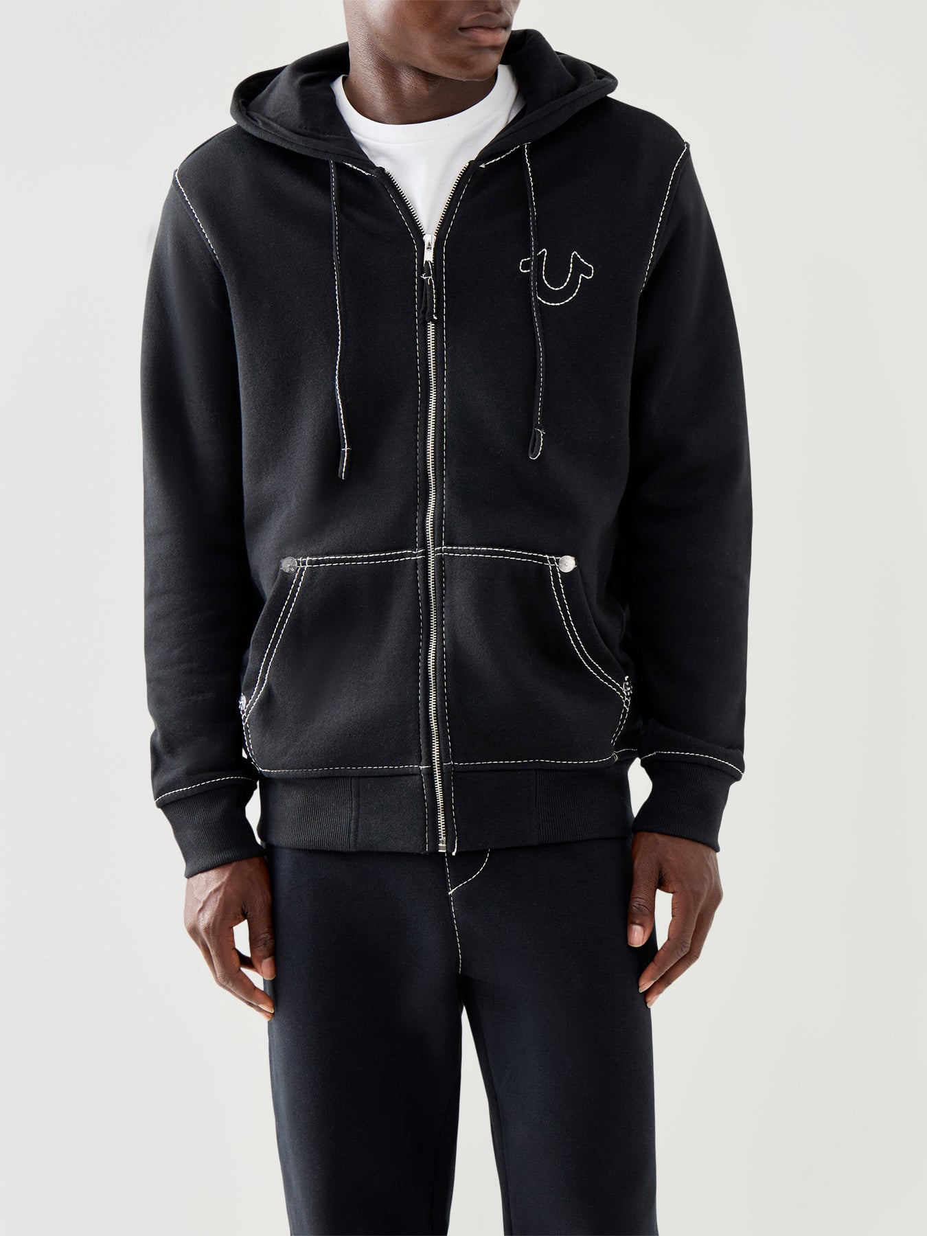 Big T Zip Up Hoodie