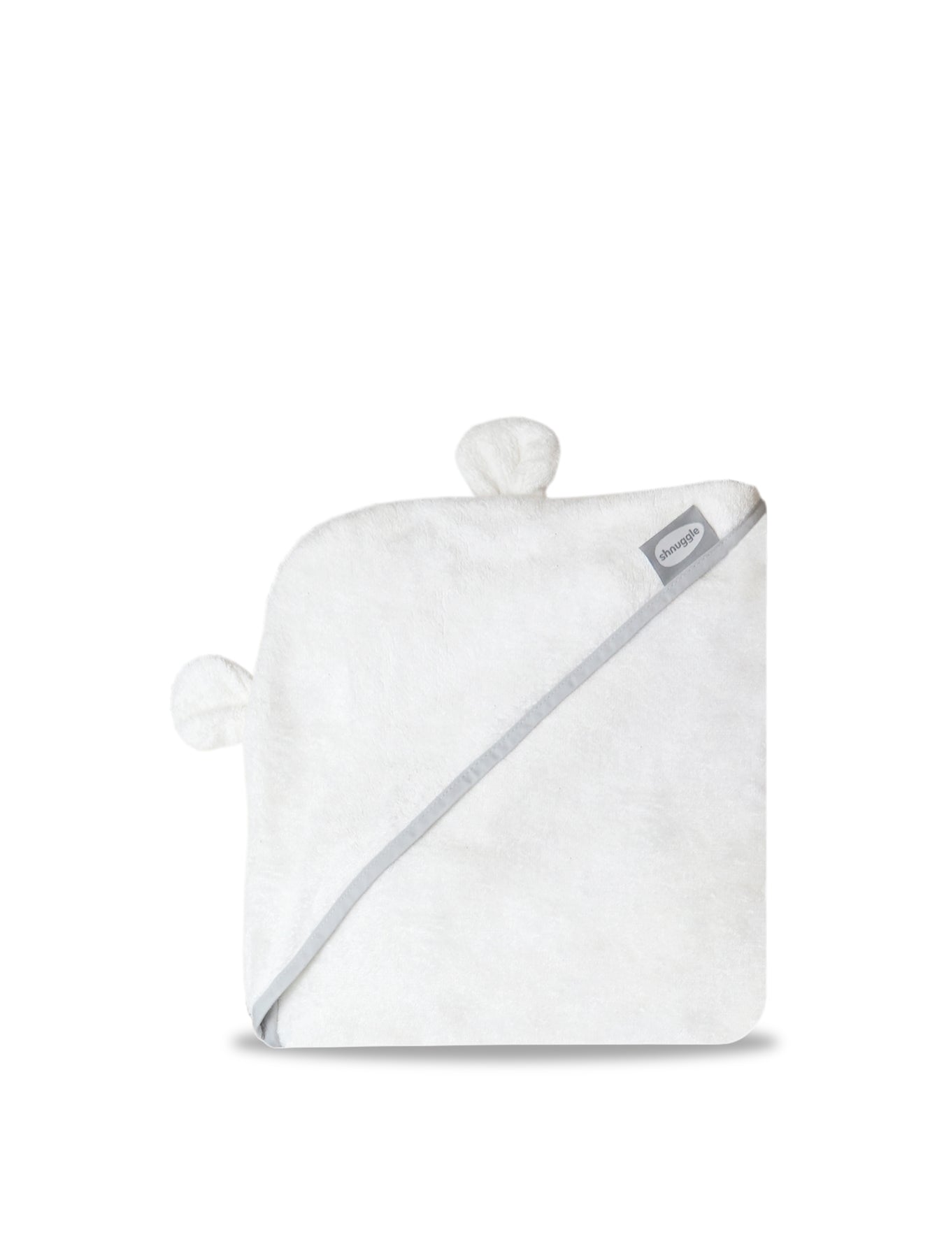Wearable Baby Towel with Ears White