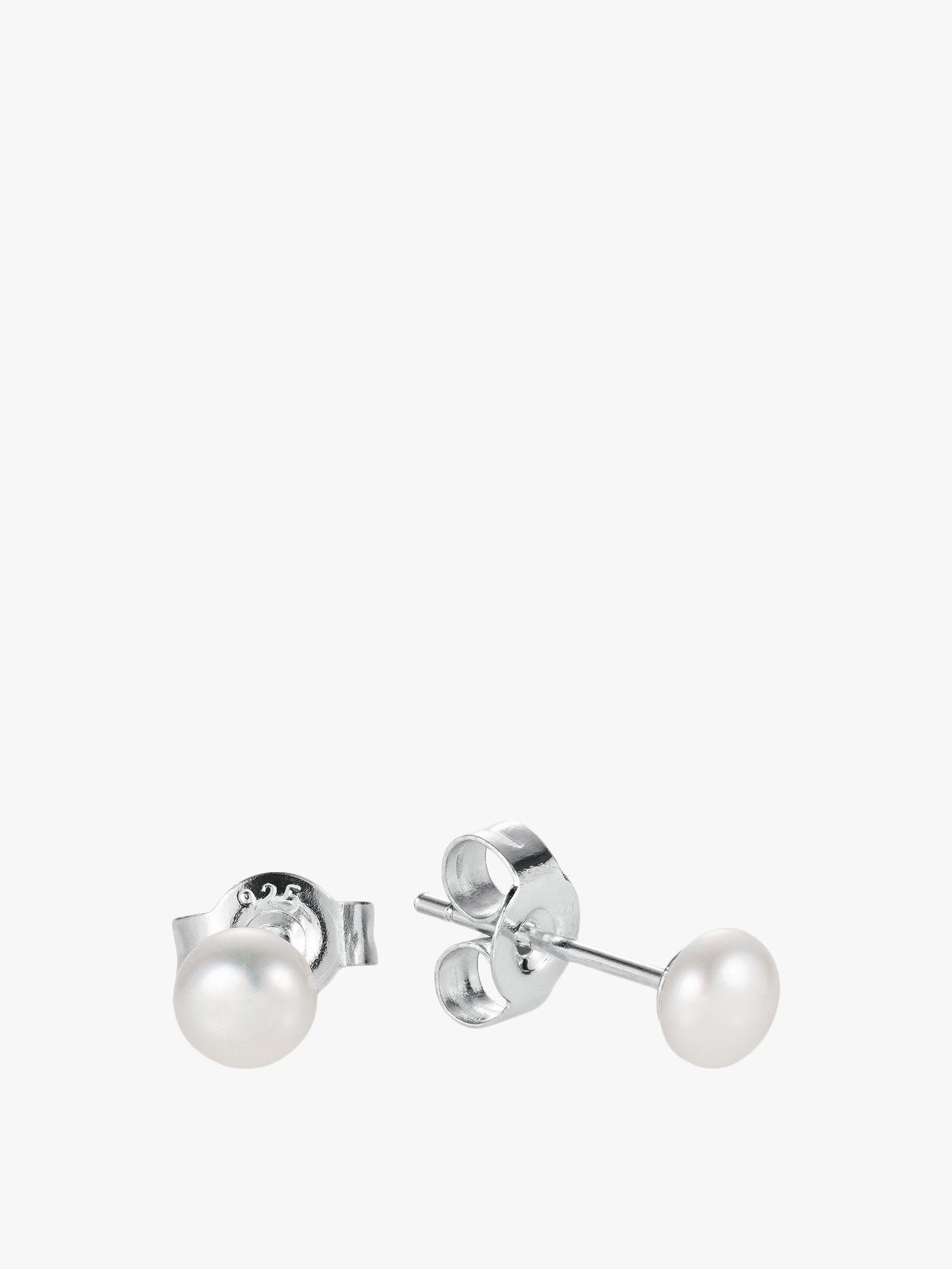 Manhattan White Pearl Studs