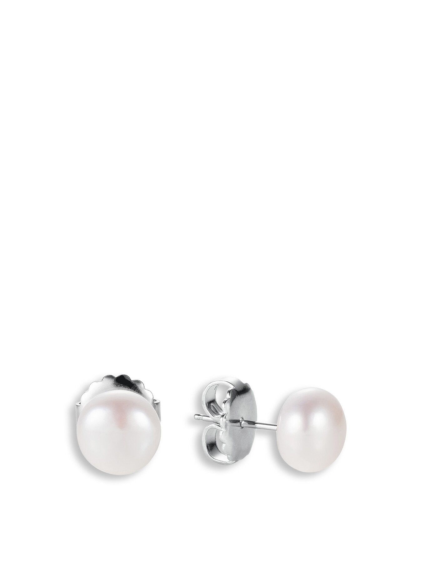 Audrey White Pearl Studs