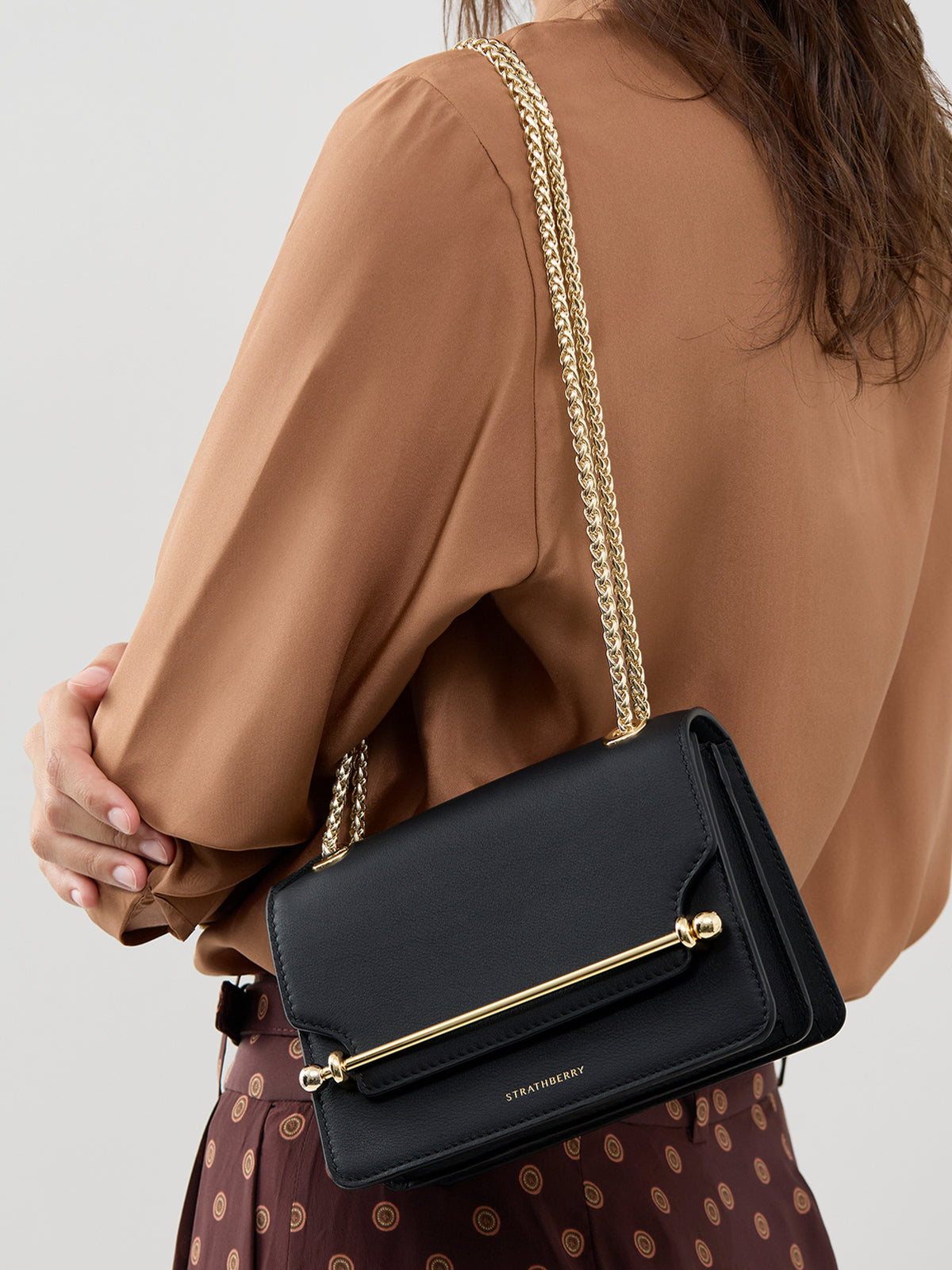 East/West Mini Leather Bag
