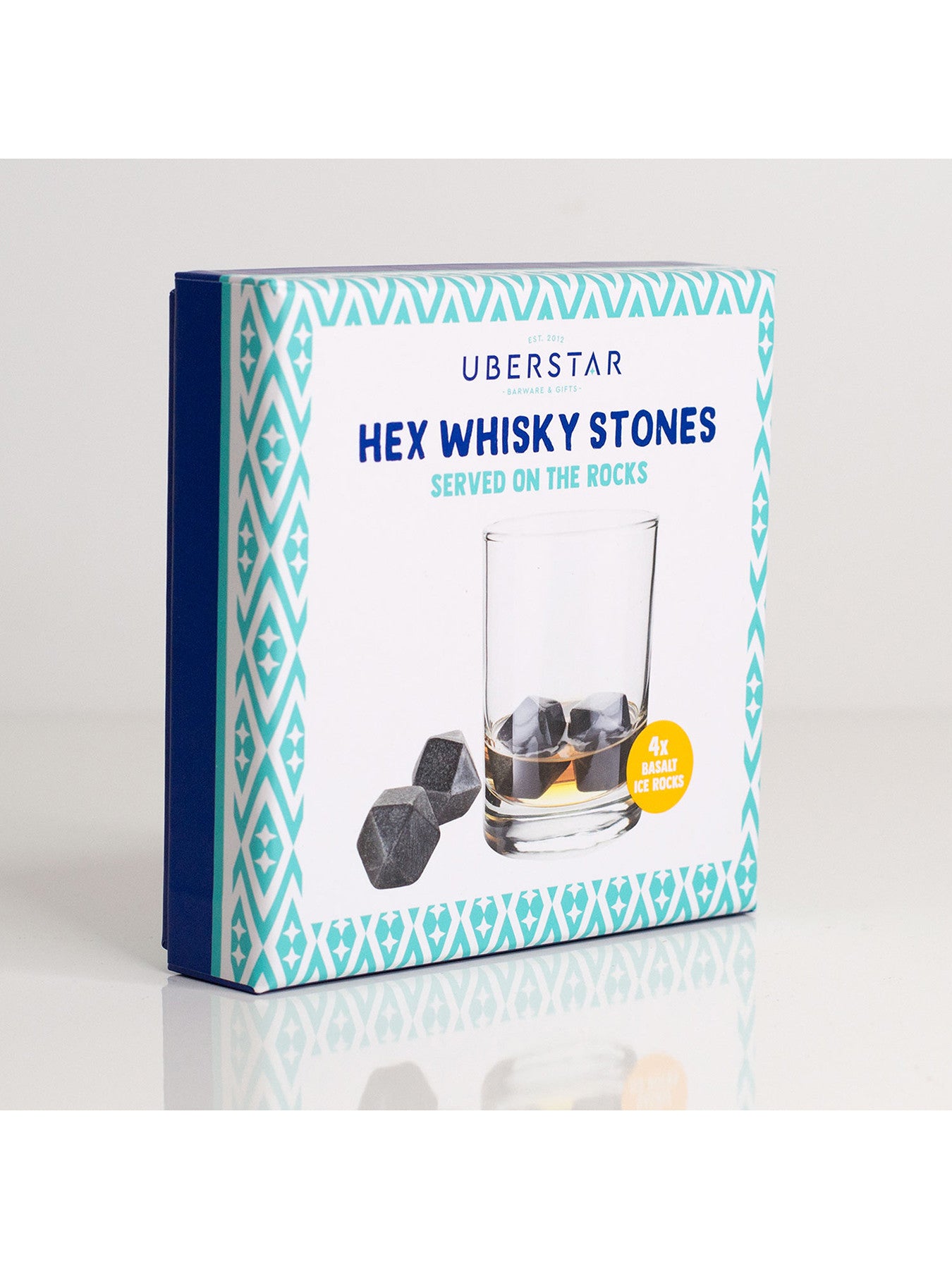 Hex Whisky Stones Set of 4