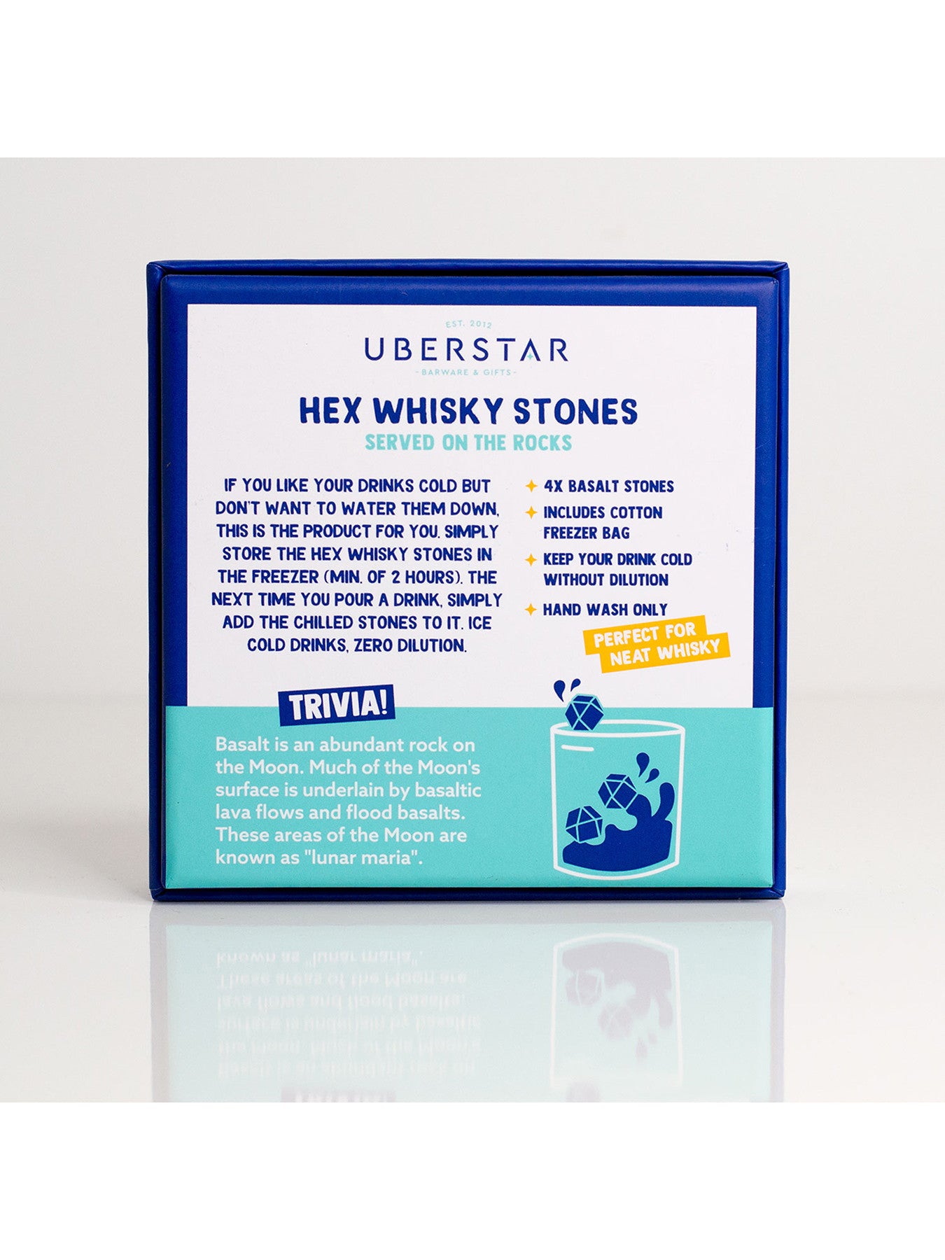 Hex Whisky Stones Set of 4