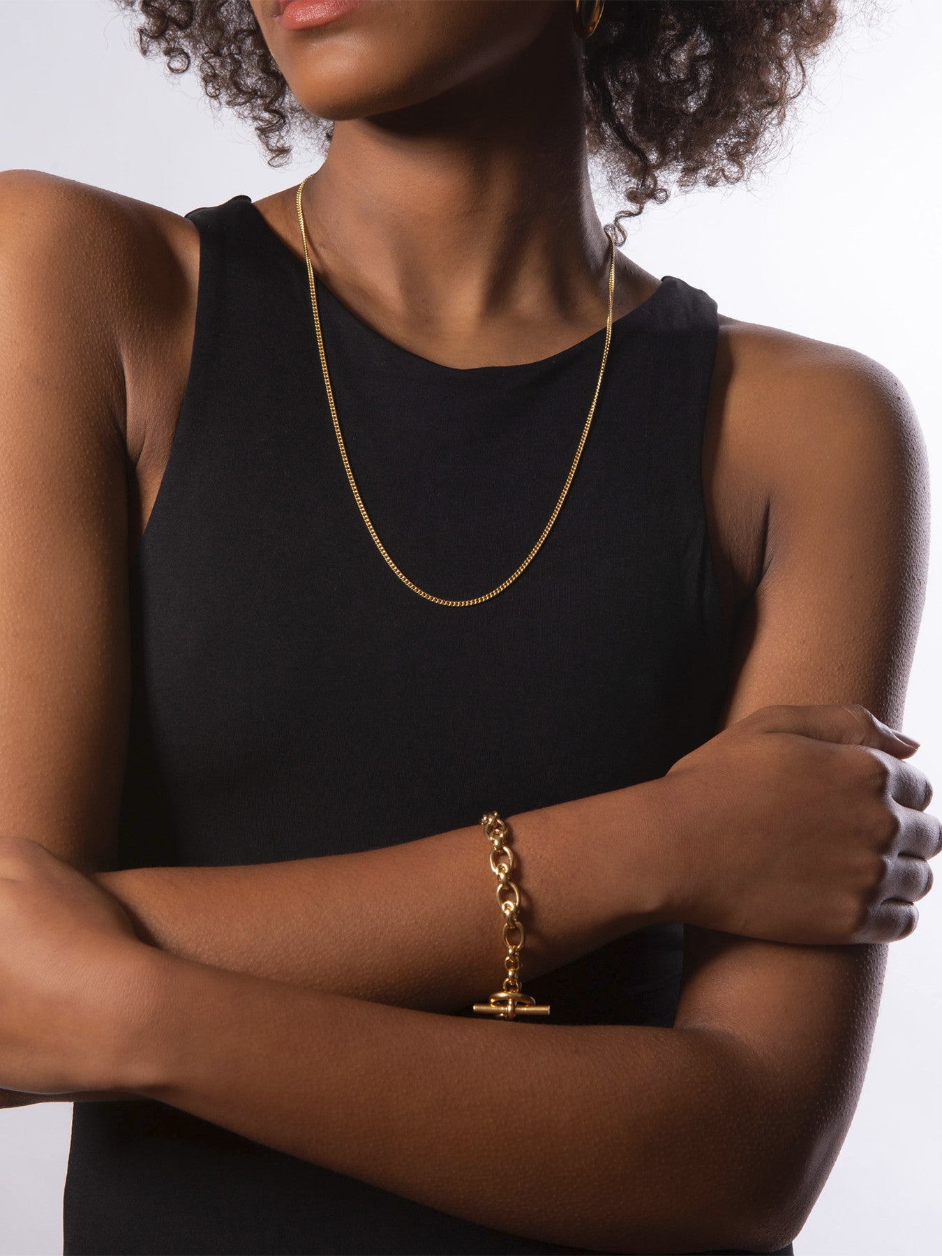 Small Interlock Linked Bracelet