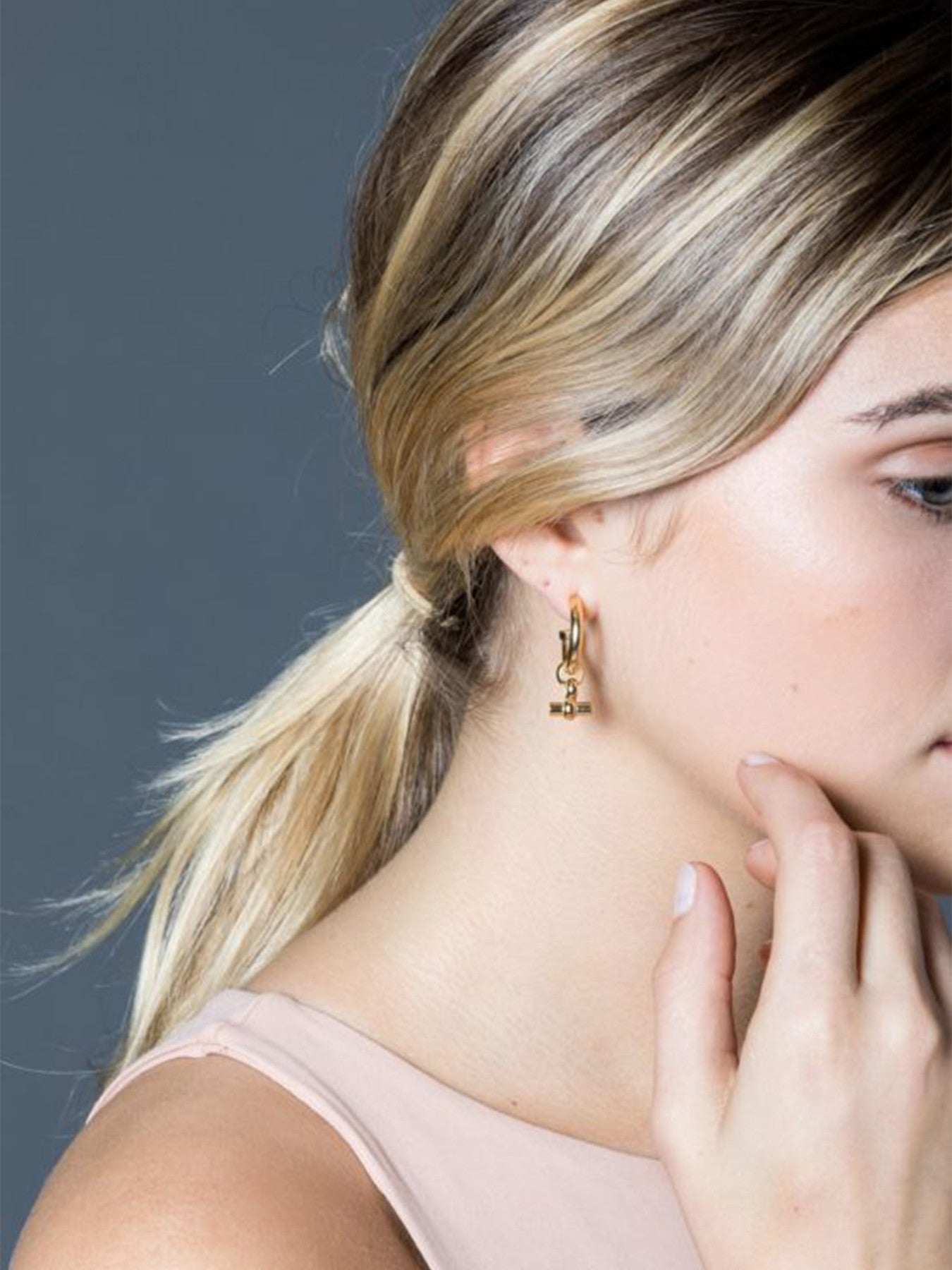 Small T-Bar Earrings