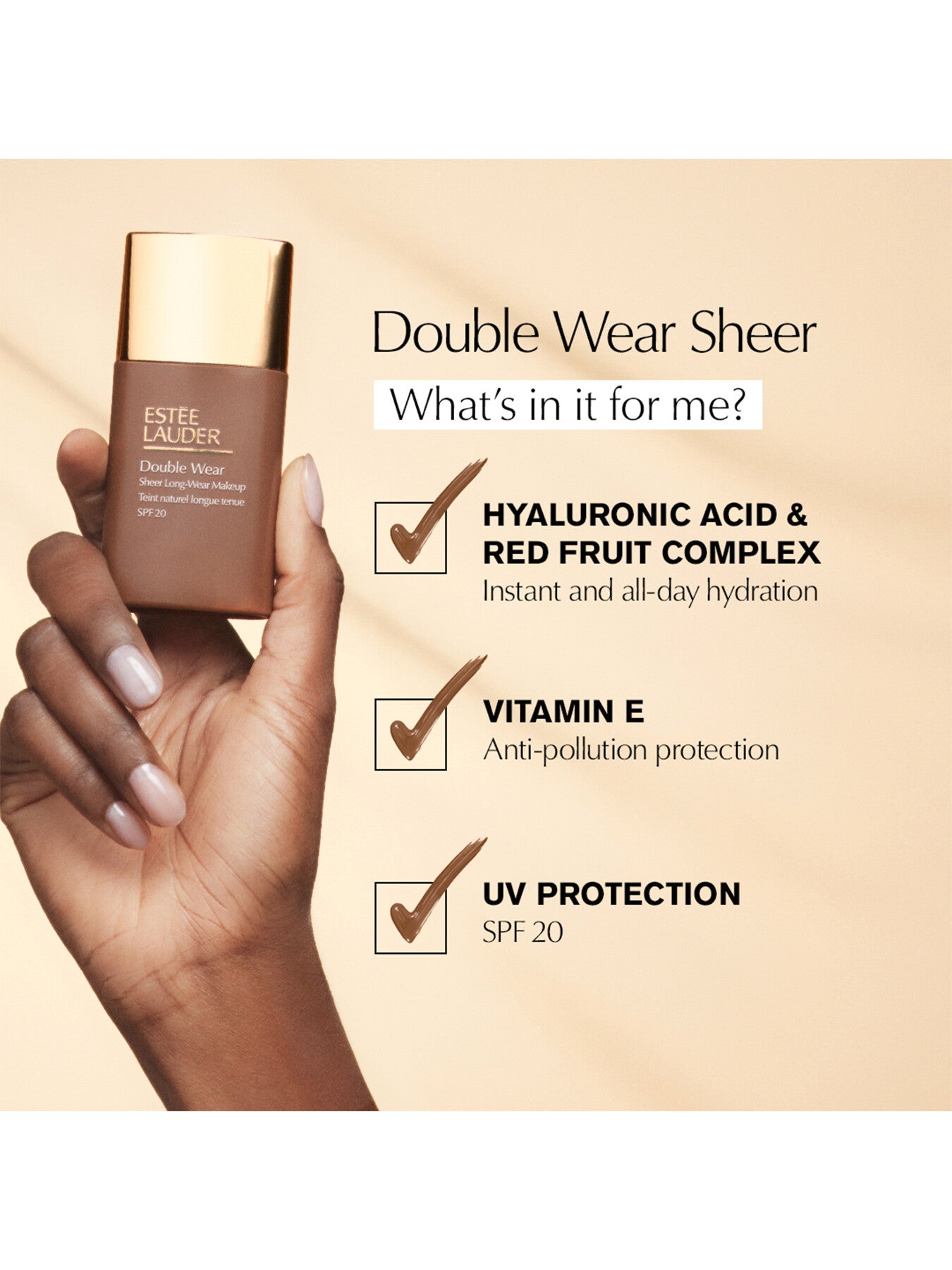 Double Wear Sheer Long-Wear Makeup SPF 20 30ml