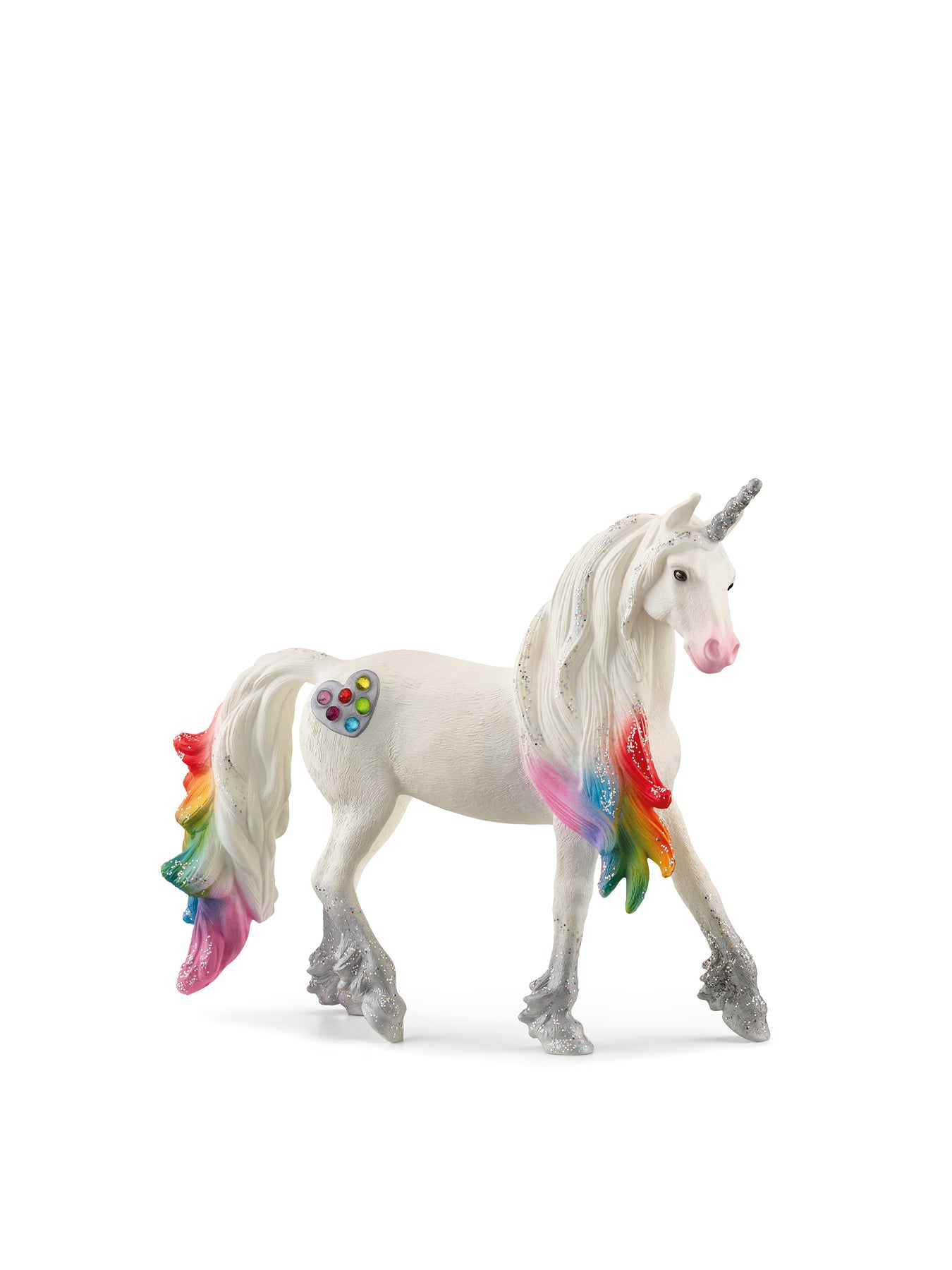 Rainbow Love Unicorn Stallion Figurine