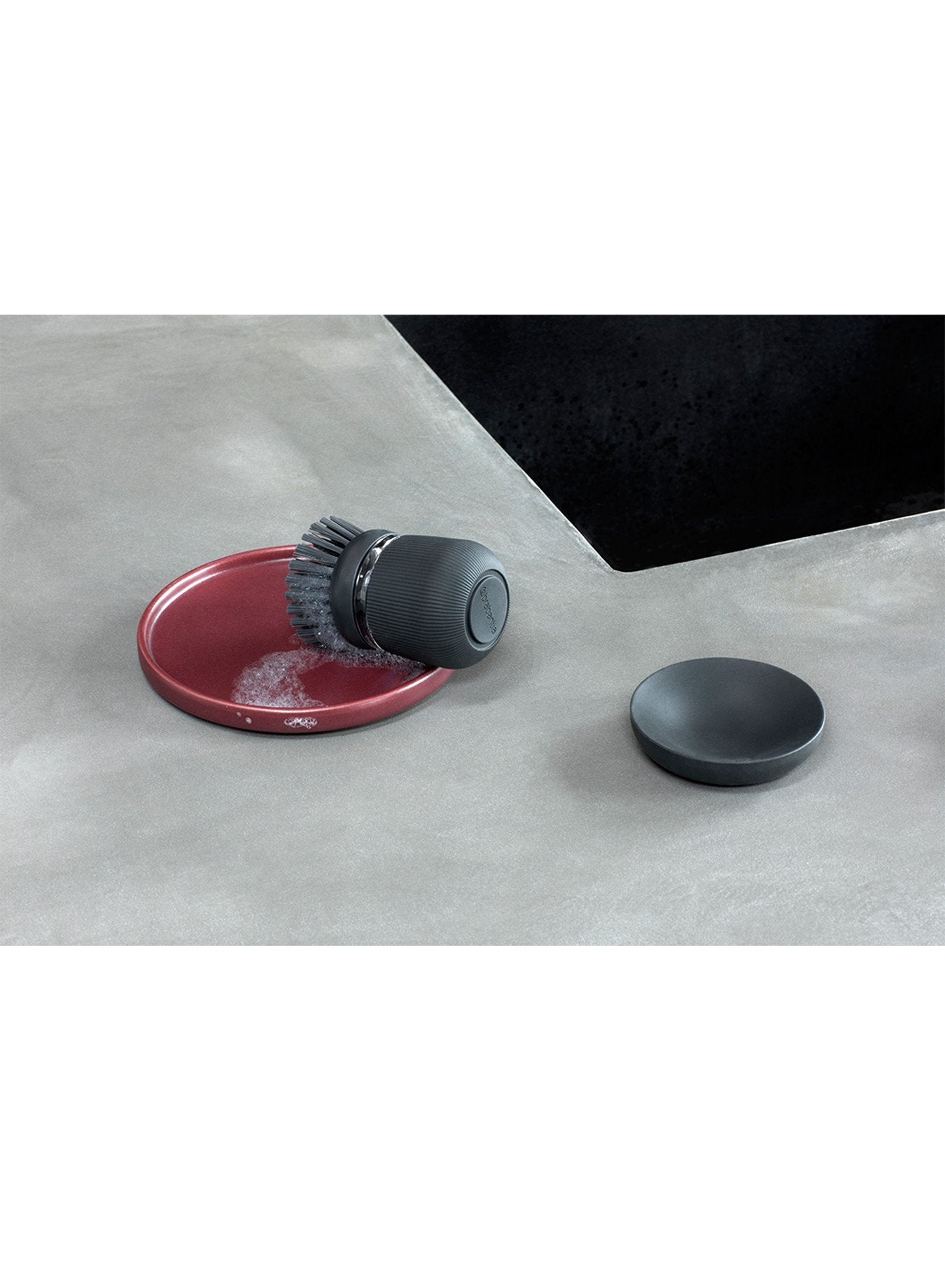 SinkSide Soap Dispensing Dish Brush